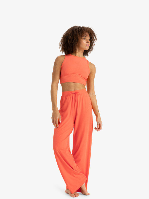 RISE & VIBE RIB WIDE LEGS - PANTALONE ERJNP03556 -NKN0 ROXY