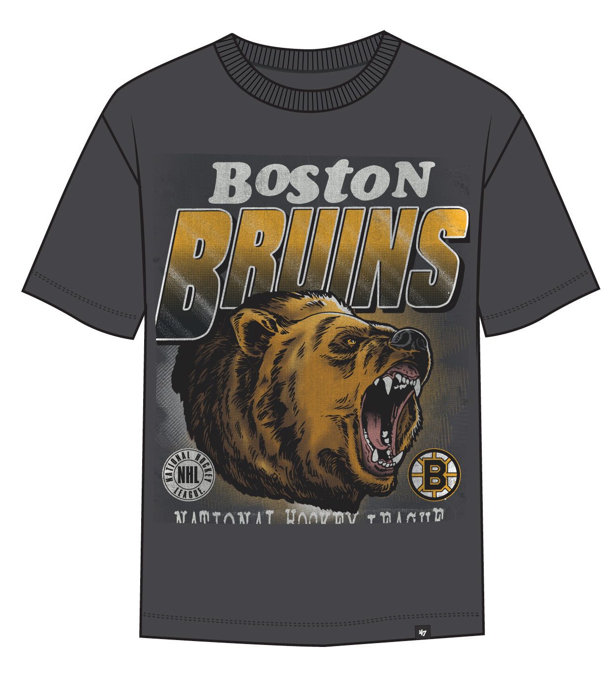 IMPRINT FOUNDATION BOSTON BRUINS - T-SHIRT 47-HH105TMKBRU667547 C9 47 BRAND