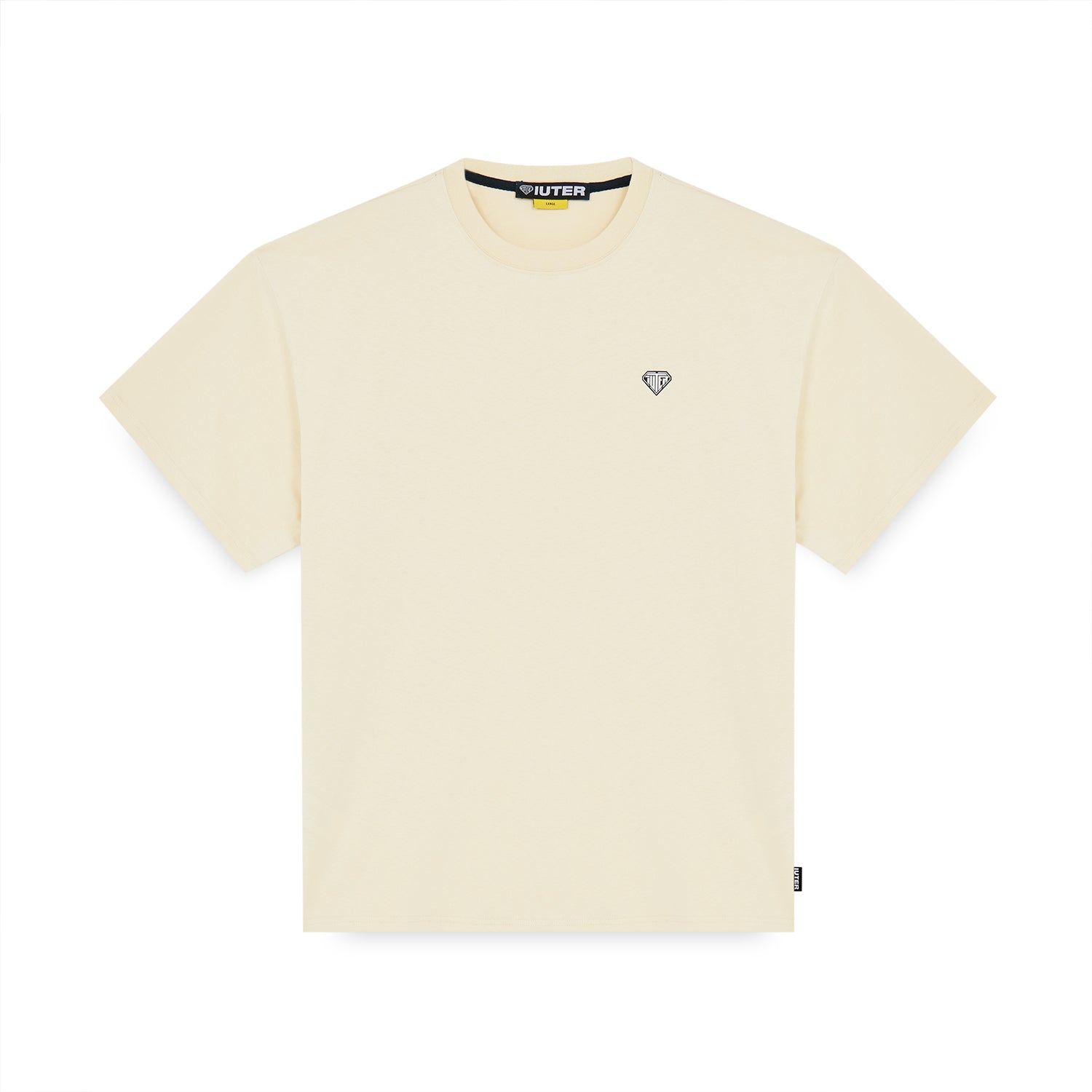 HEART LOGO - T-SHIRT 25SITS01 -CREAM IUTER