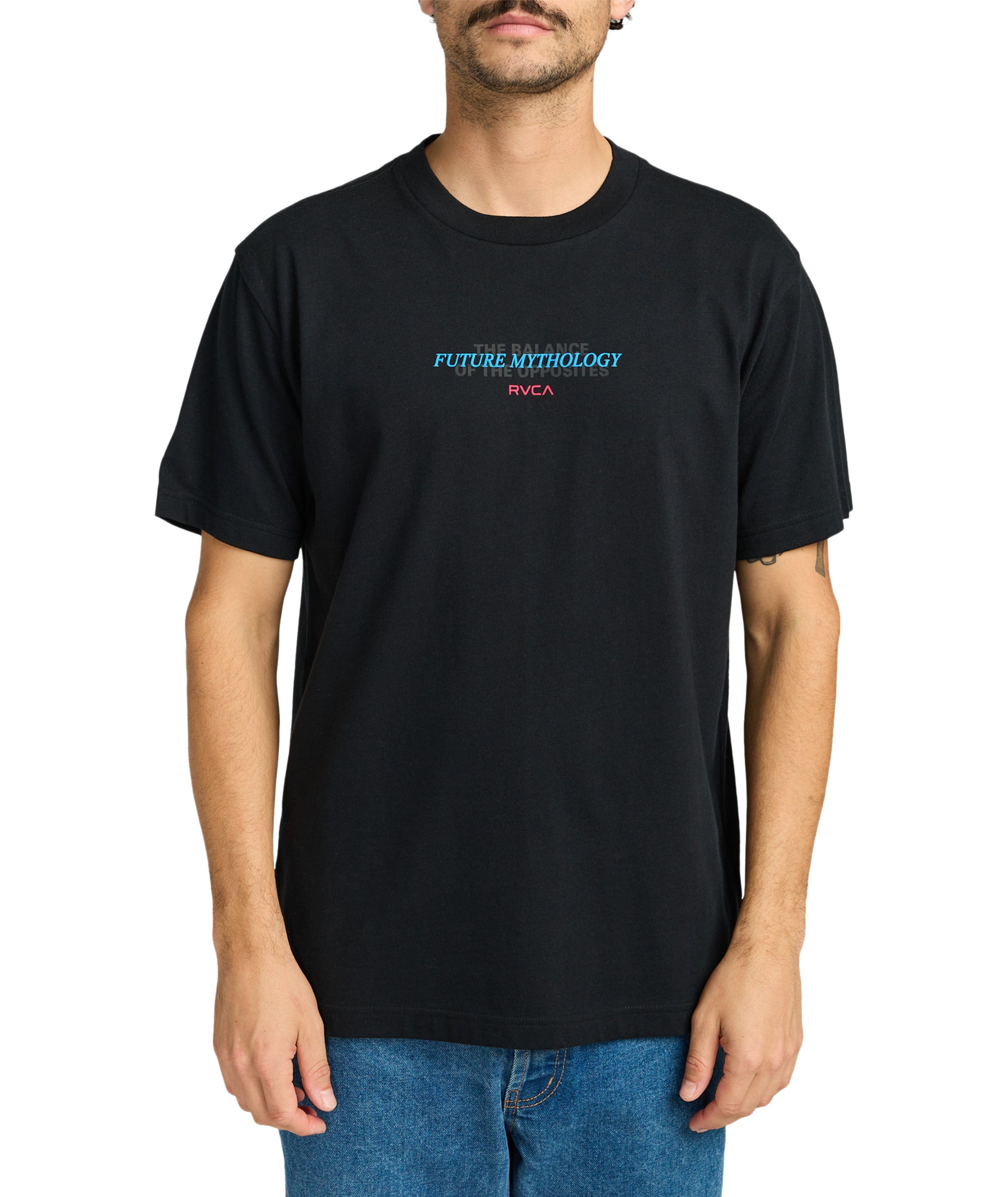 SUPERBLAST - T-SHIRT EVYZT00250 -BLK RVCA