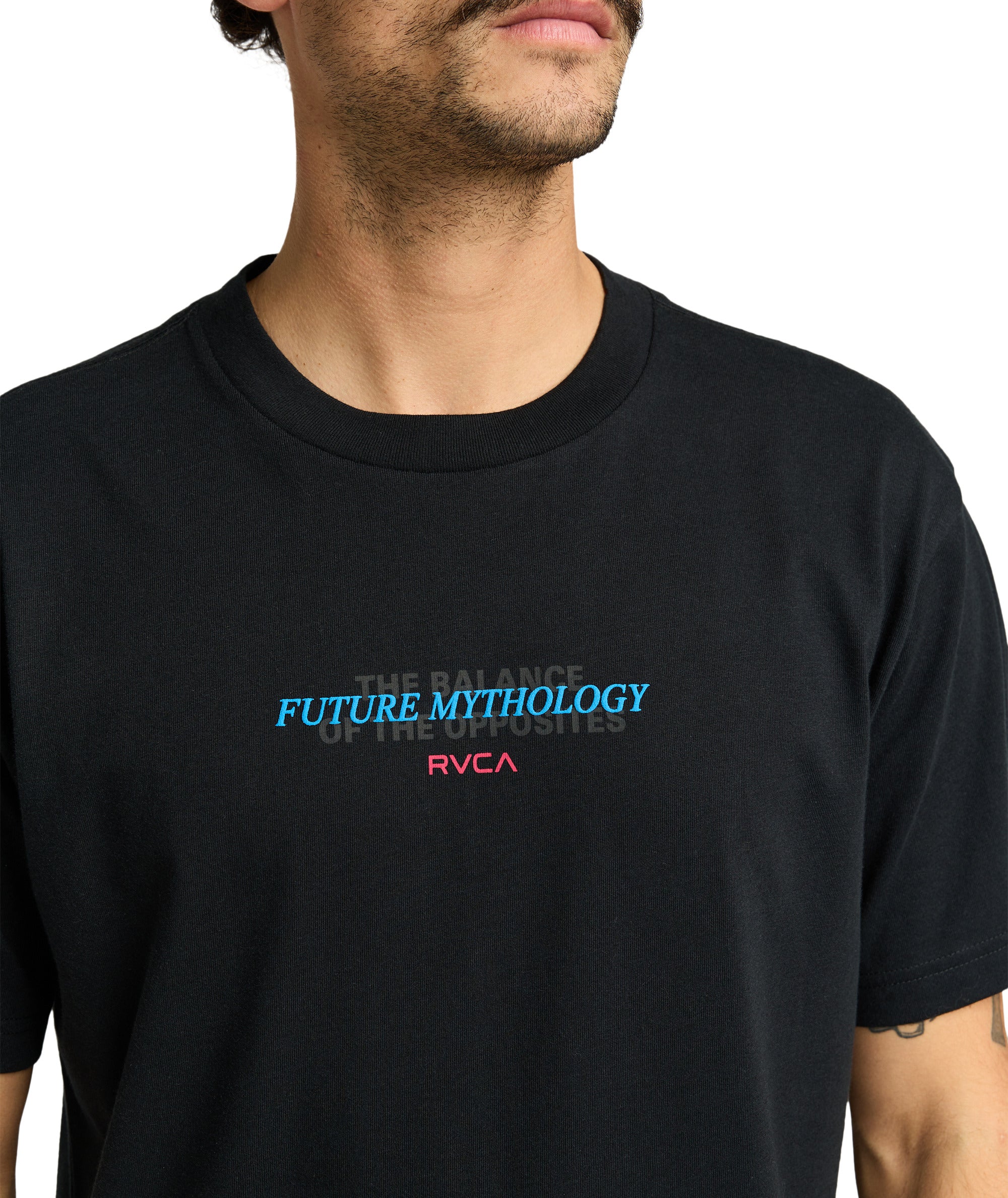 SUPERBLAST - T-SHIRT EVYZT00250 -BLK RVCA
