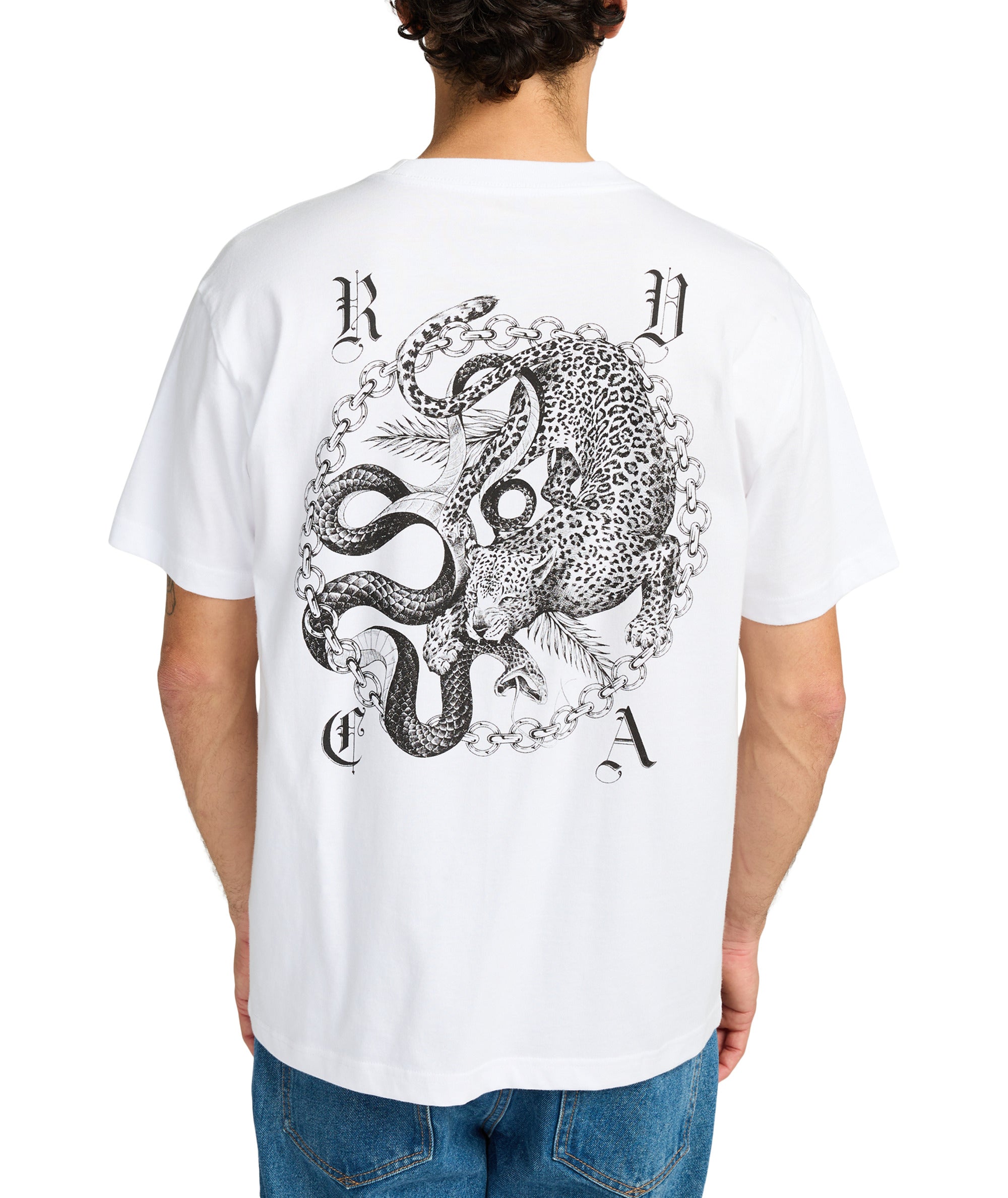BENJ BATTLE - T-SHIRT EVYZT00254 -WHT RVCA