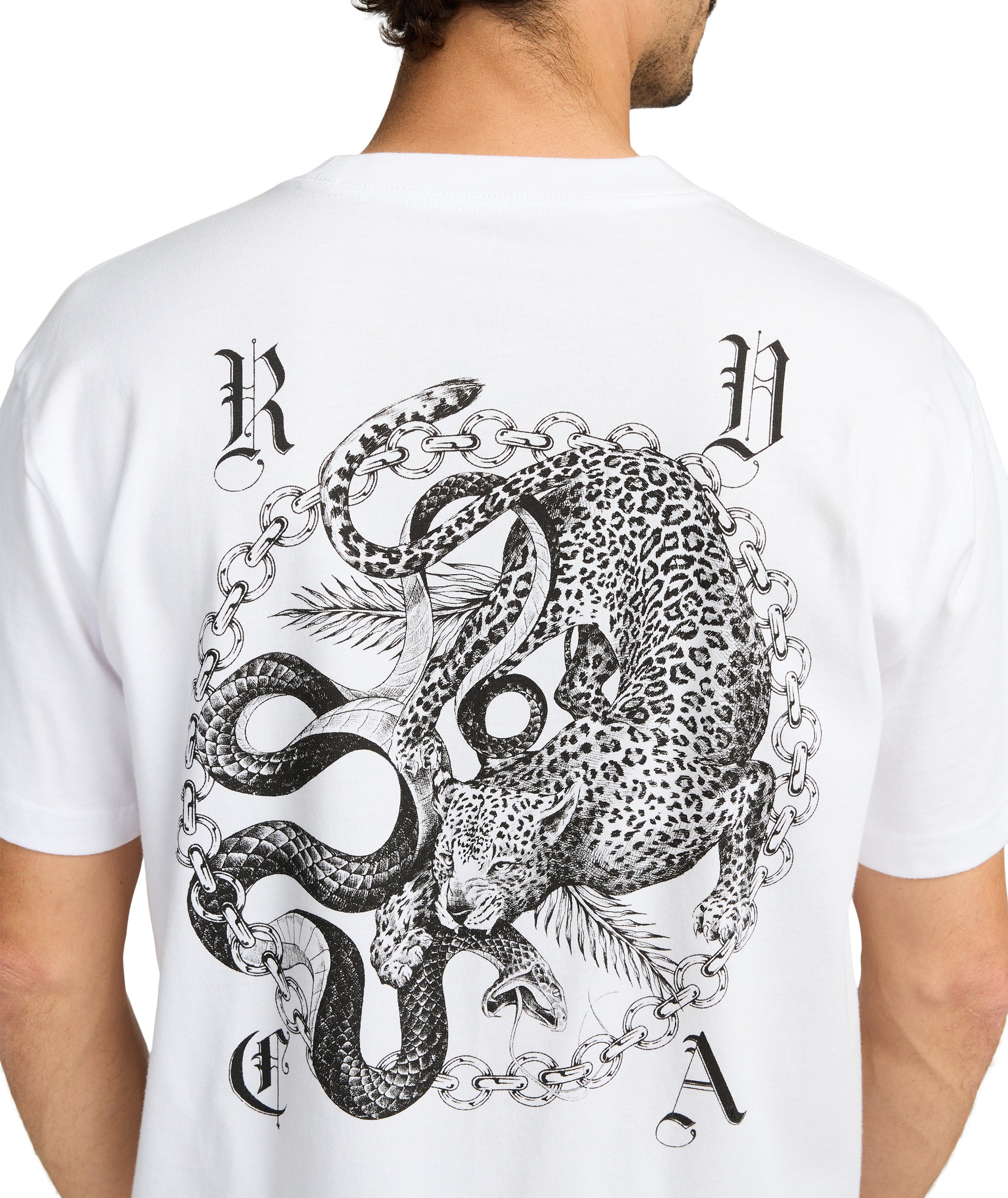 BENJ BATTLE - T-SHIRT EVYZT00254 -WHT RVCA