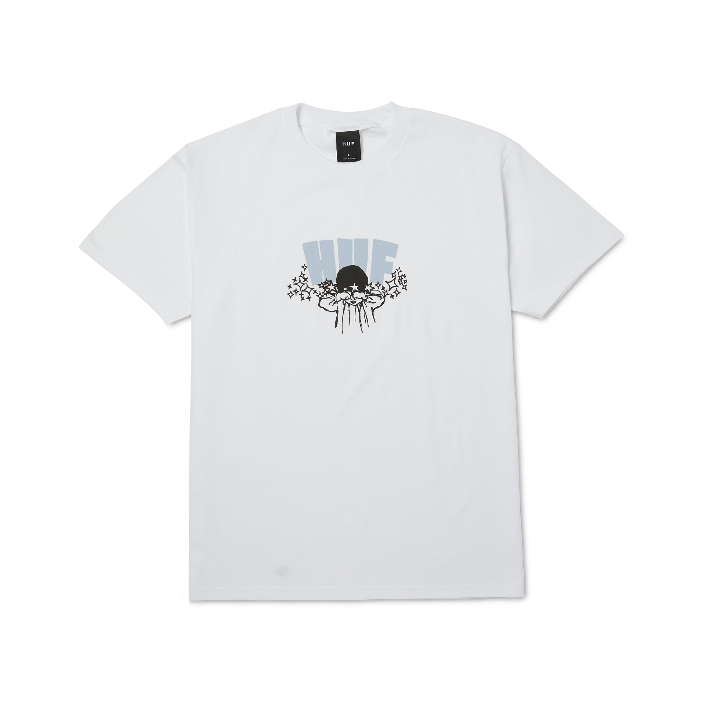DAZED S/S TEE - T-SHIRT 71MC0001182 -WHITE HUF