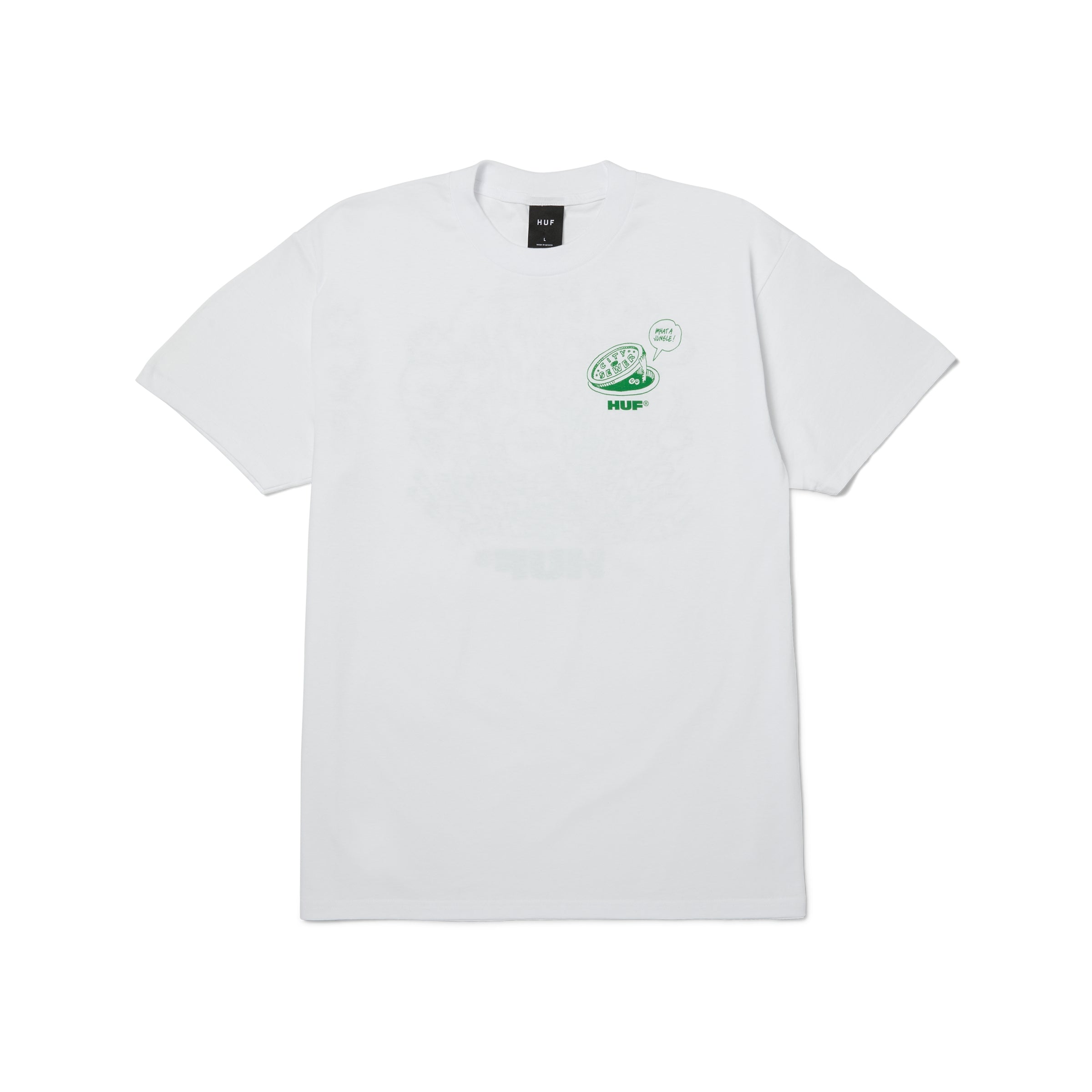 WHAT A JUNGLE S/S TEE - T-SHIRT 71MC0001215 -WHITE HUF