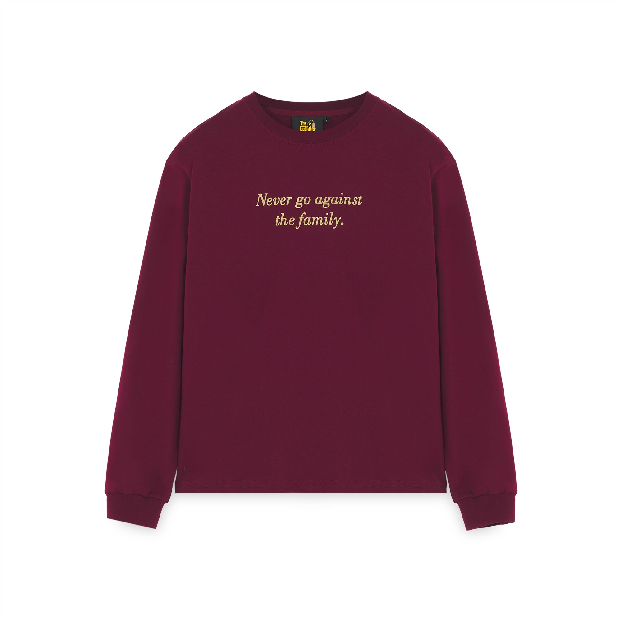 THE GODFATHER: WORLDWIDE LS - T-SHIRT 25WILS60 -BURGUNDY IUTER