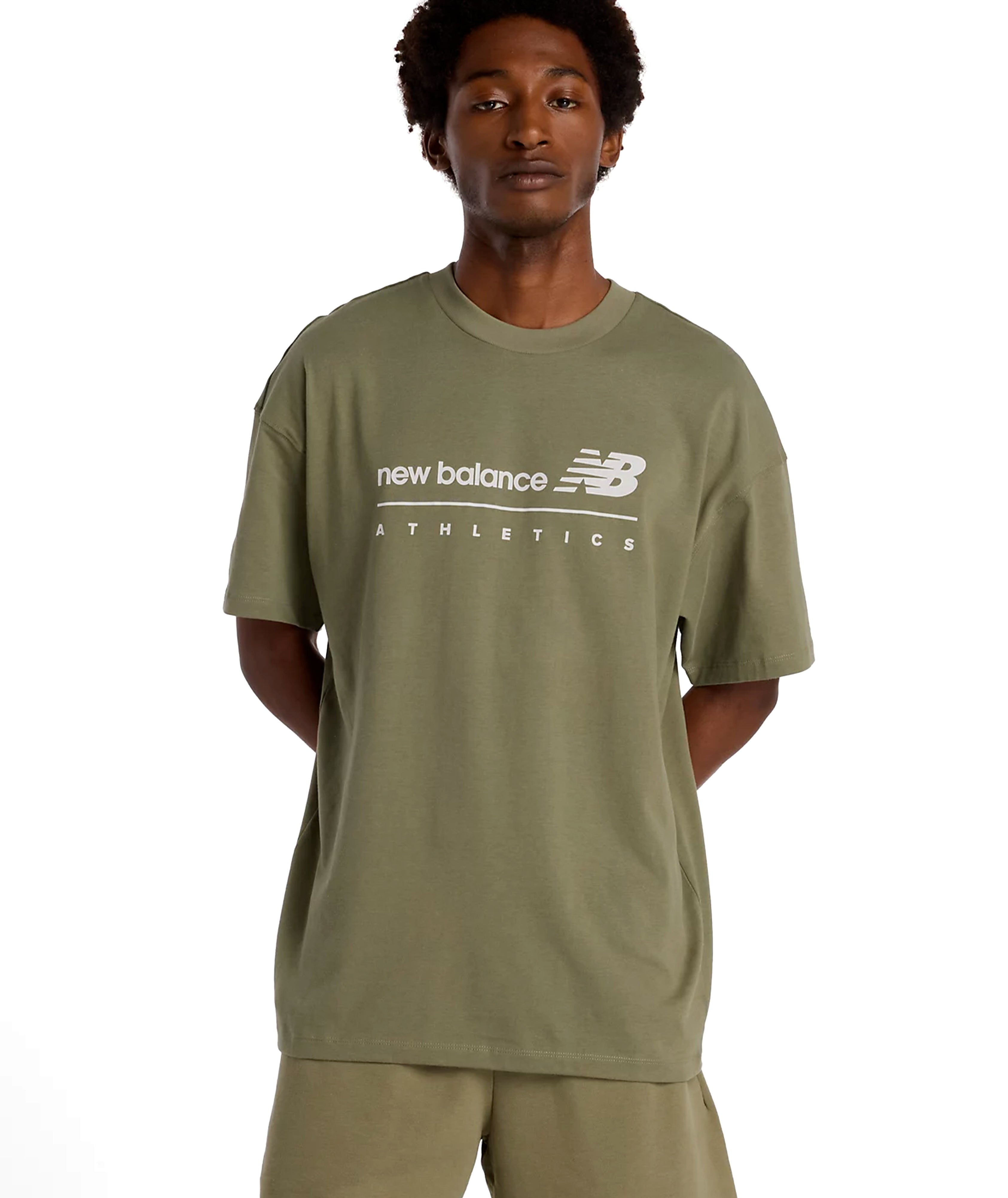 LINEAR GRAPHIC - T-SHIRT MT53525DEK . NEW BALANCE