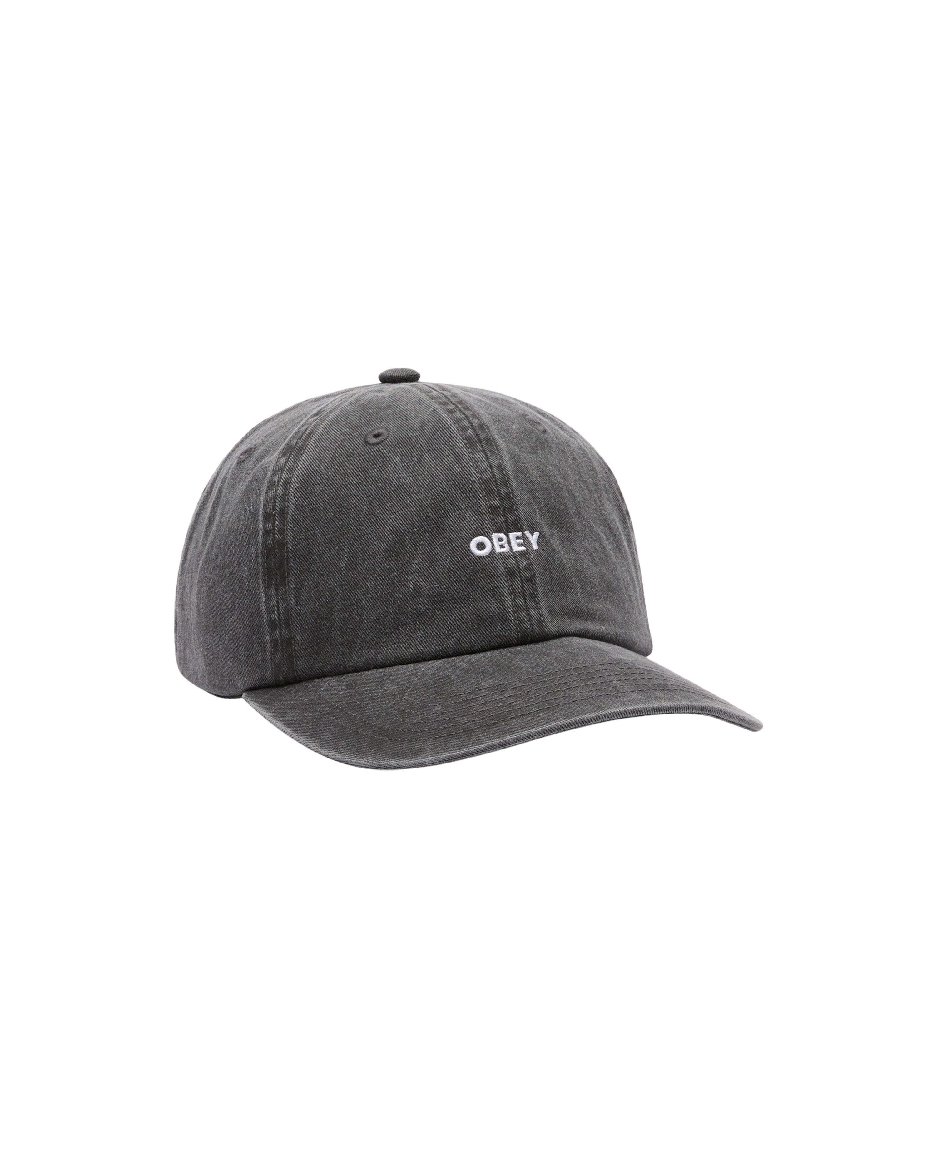 PIGMENT BOLD 6 PANEL STRAPBACK - CAPPELLINO 22MA0000322 -BLK OBEY