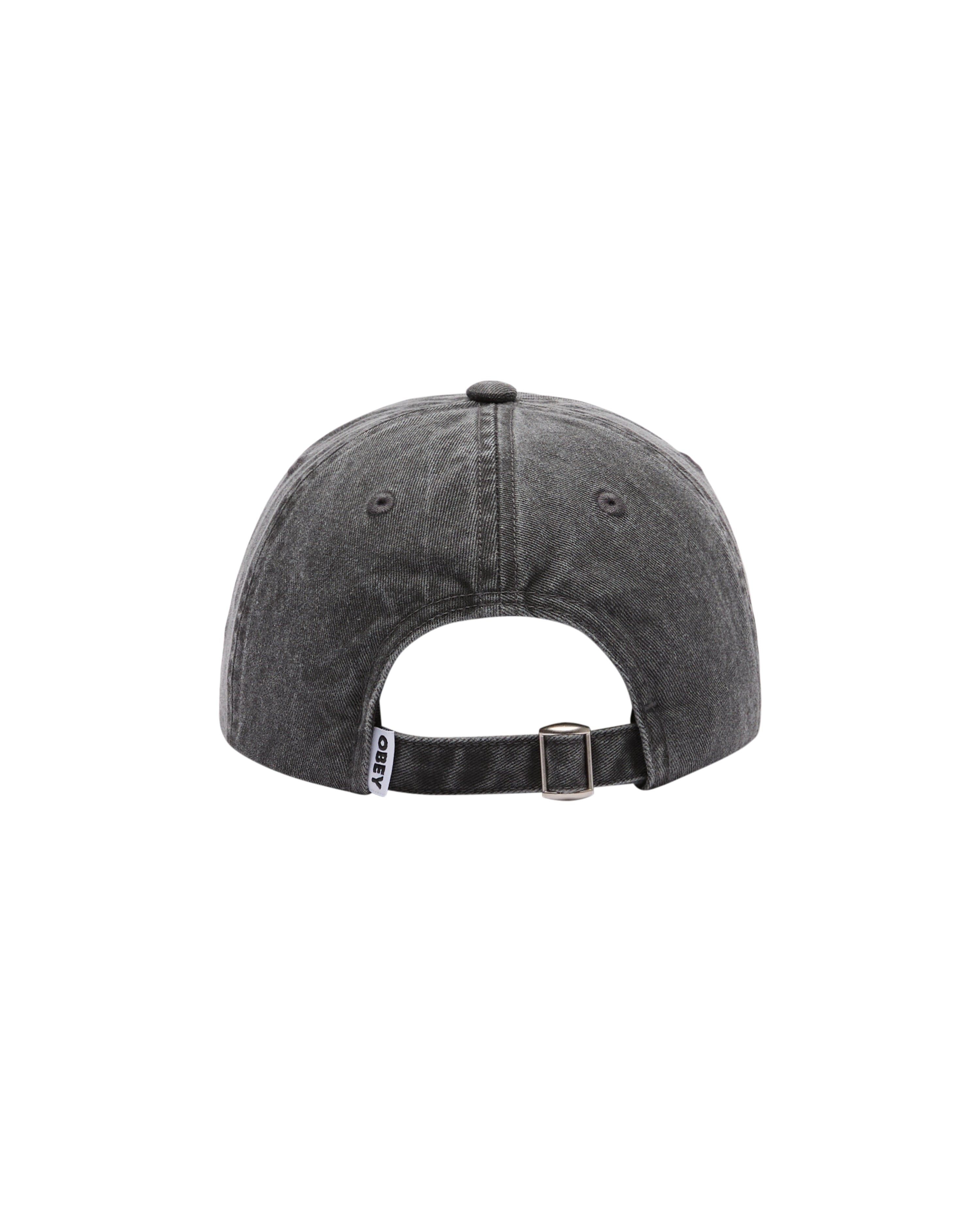 PIGMENT BOLD 6 PANEL STRAPBACK - CAPPELLINO 22MA0000322 -BLK OBEY