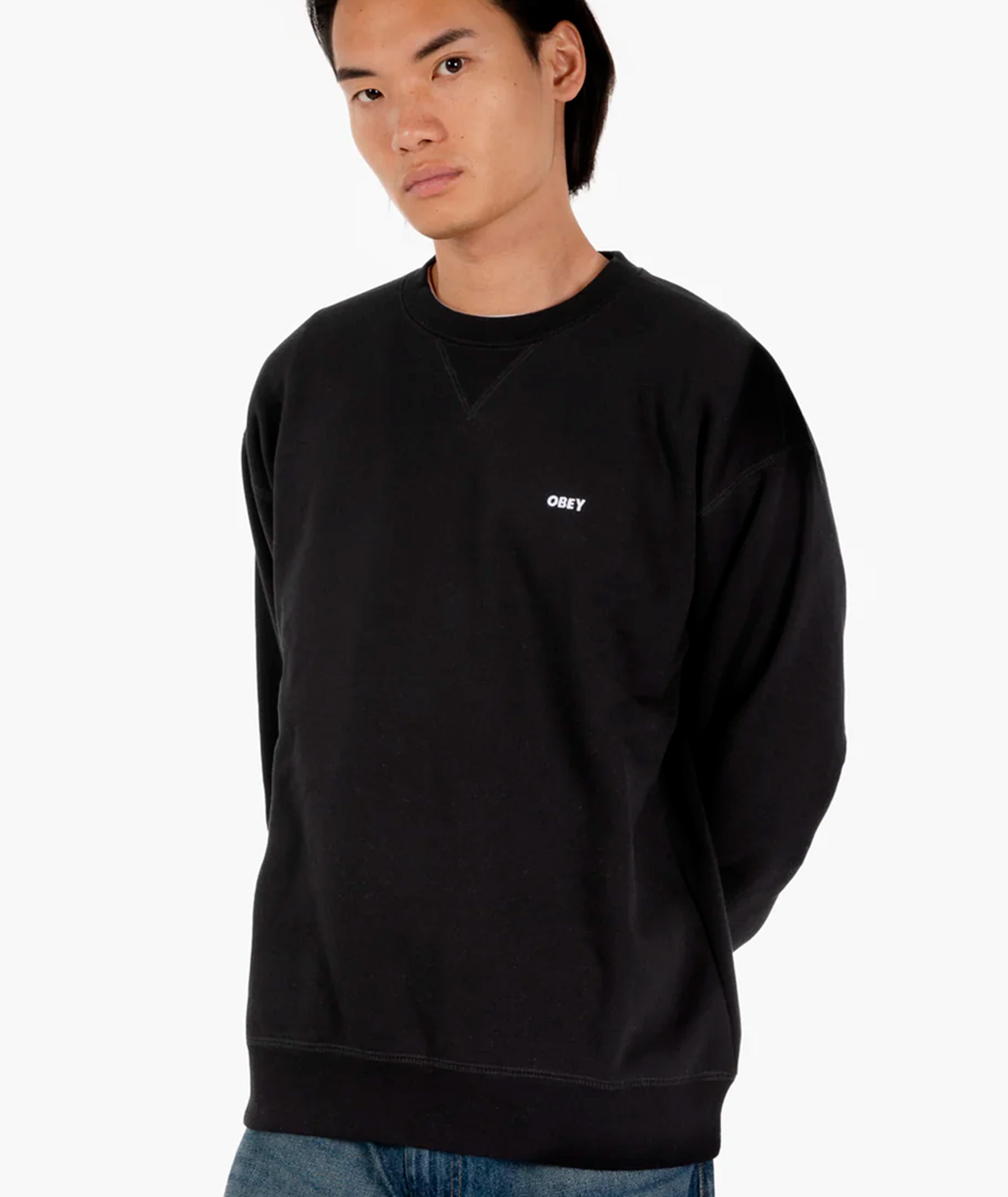 ESTABLISHED WORKS BOLD II - FELPA 22MC0000023E -BLK OBEY