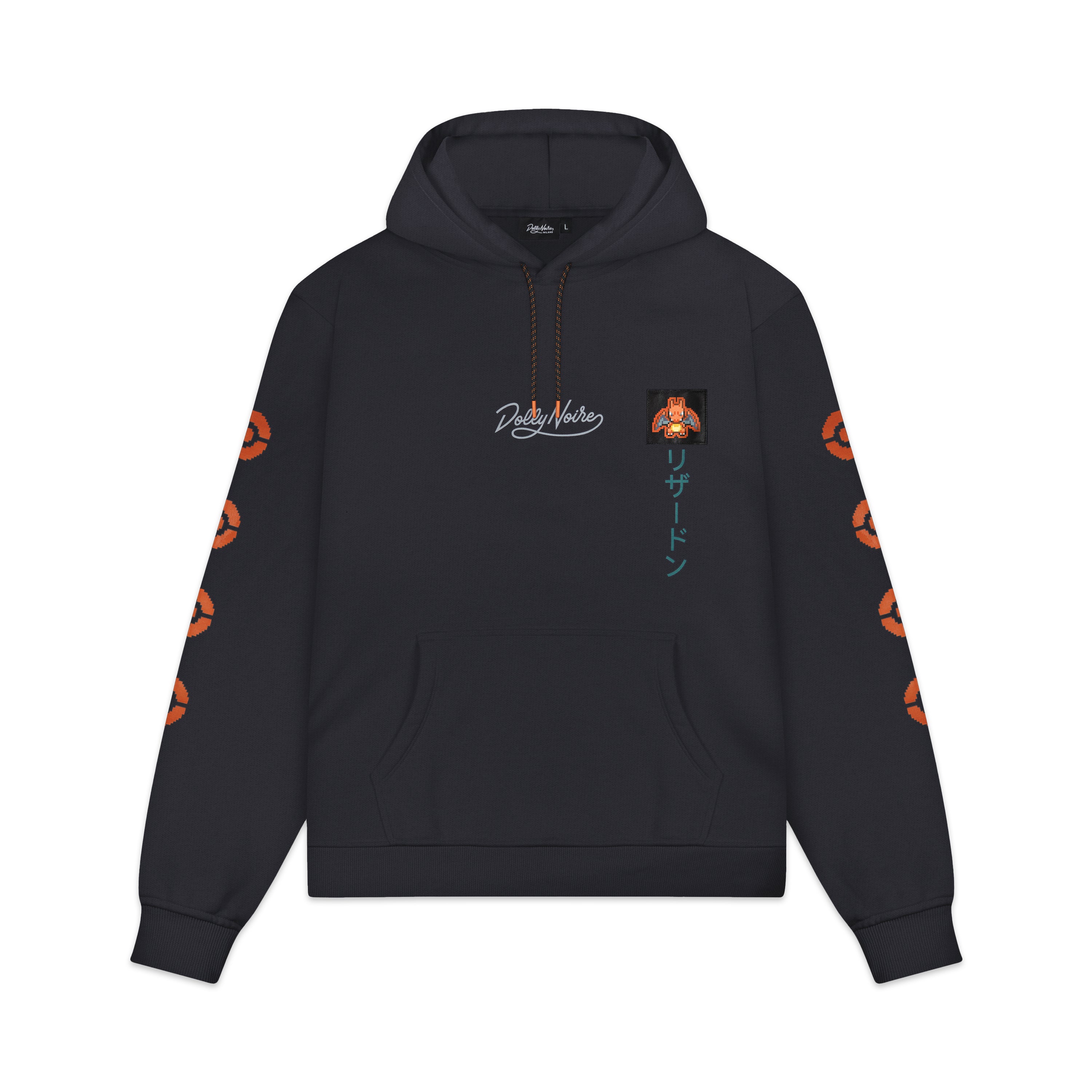 CHARIZARD EVOLUTION HOODIE - FELPA SW1150-GQ -03 DOLLY NOIRE