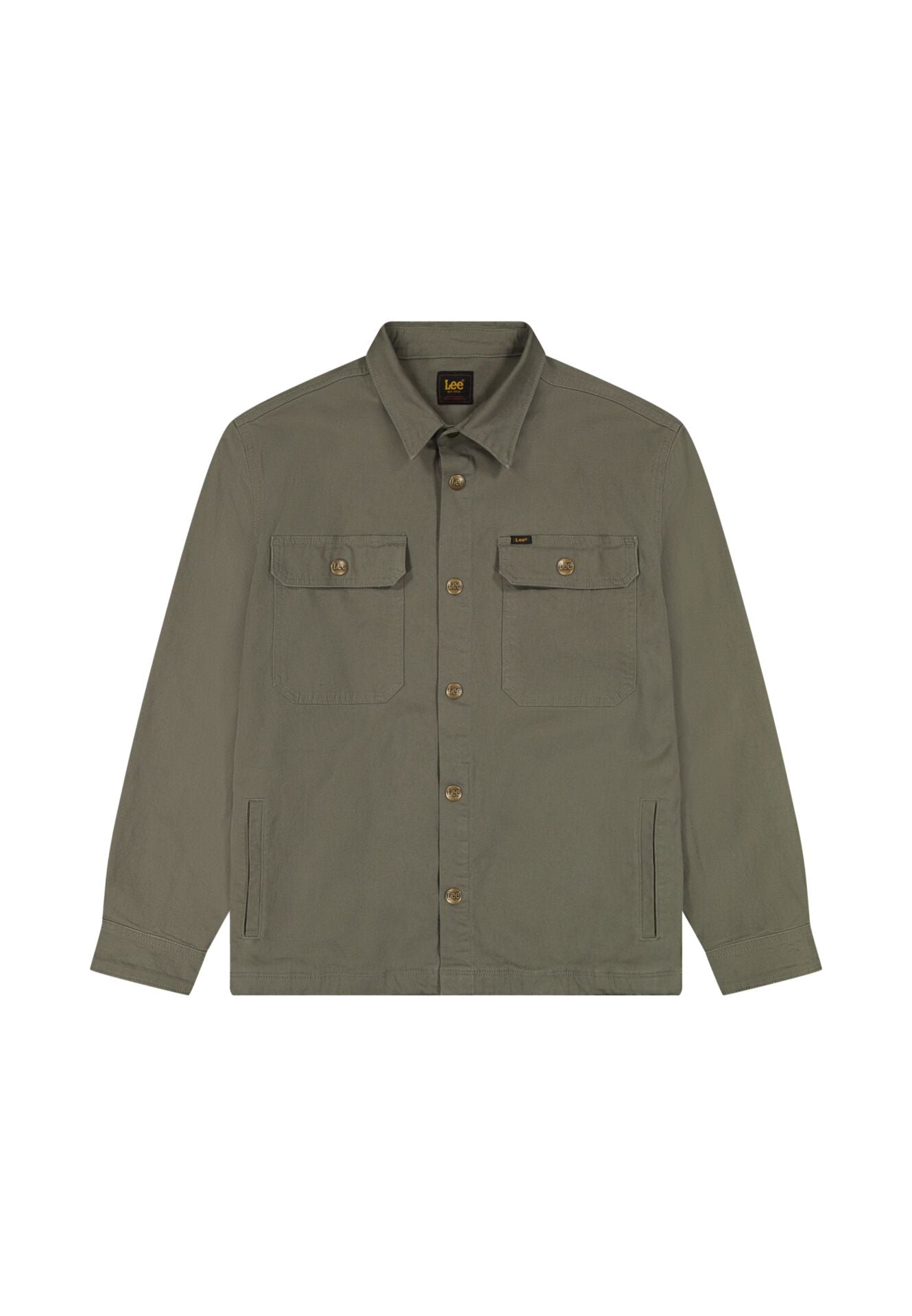 2 POCKET LICHEN OLIVE - CAMICIA 112376566 . LEE
