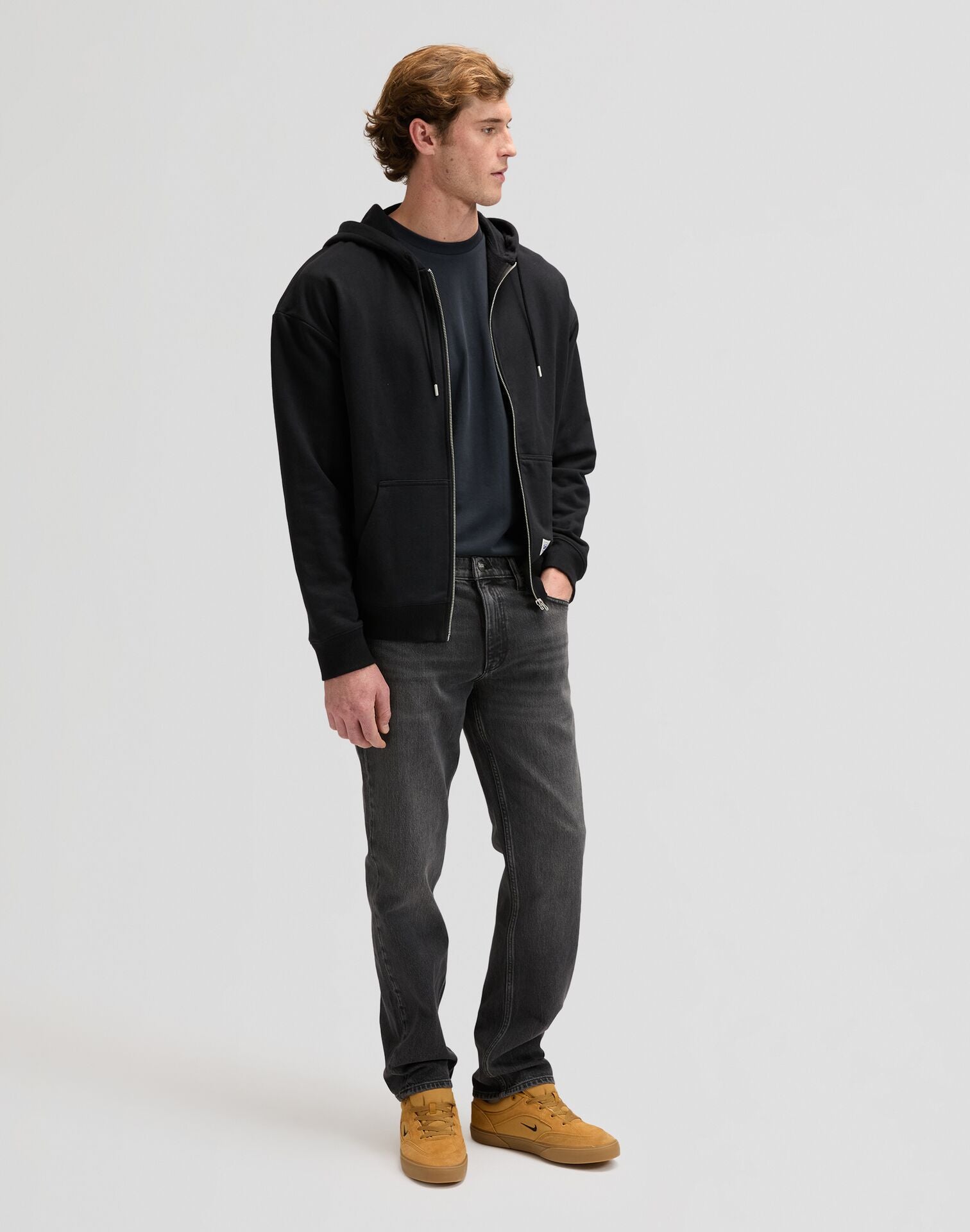 WORKWEAR FULL ZIP BLACK - FELPA 112378764 . LEE