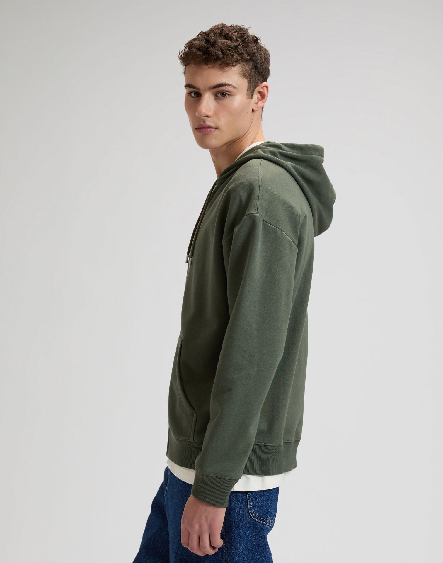 WORKWEAR FULL ZIP OAK MOSS - FELPA 112378765 . LEE