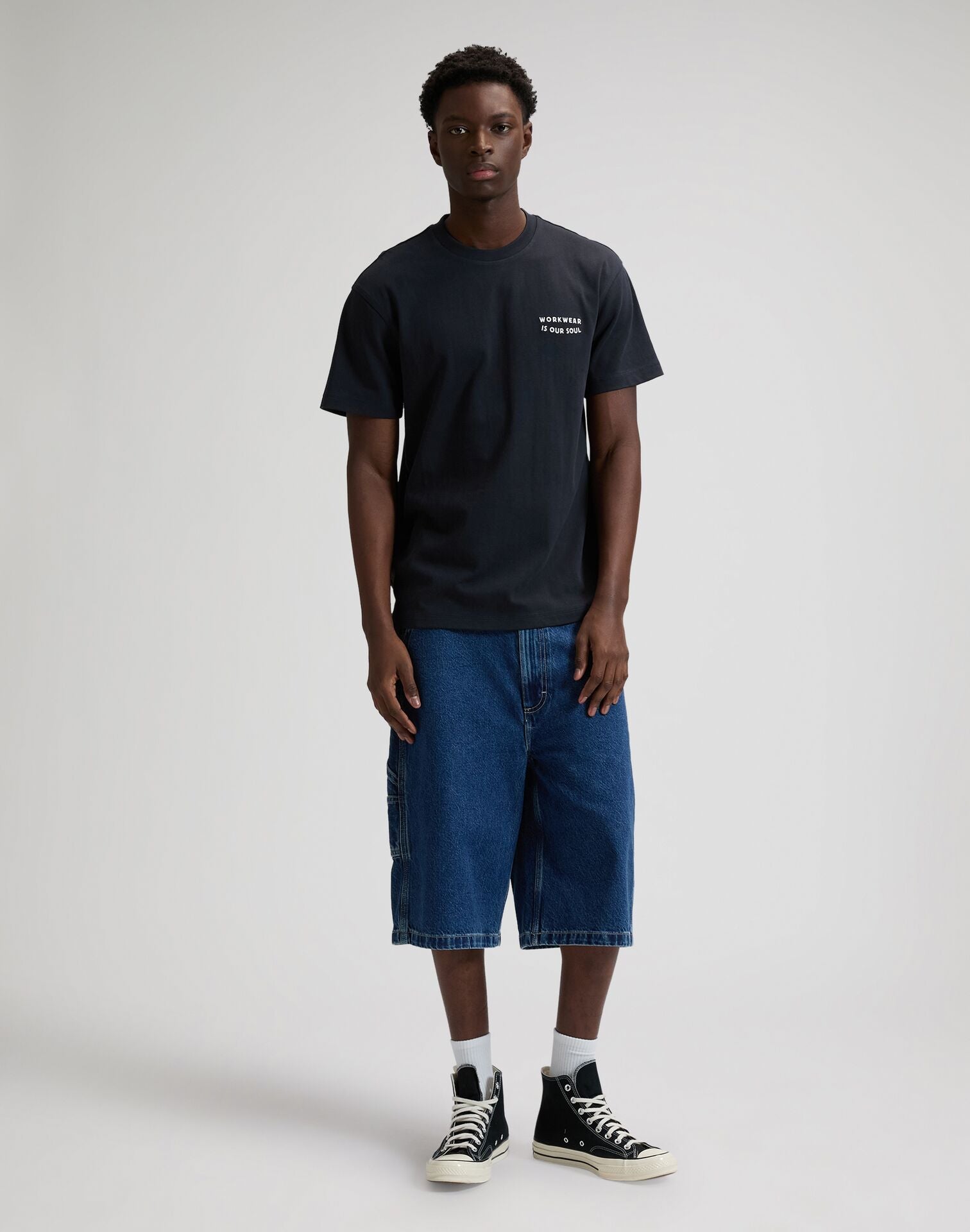 WORKWEAR BUILDING REBEL NAVY - T-SHIRT 112378771 . LEE