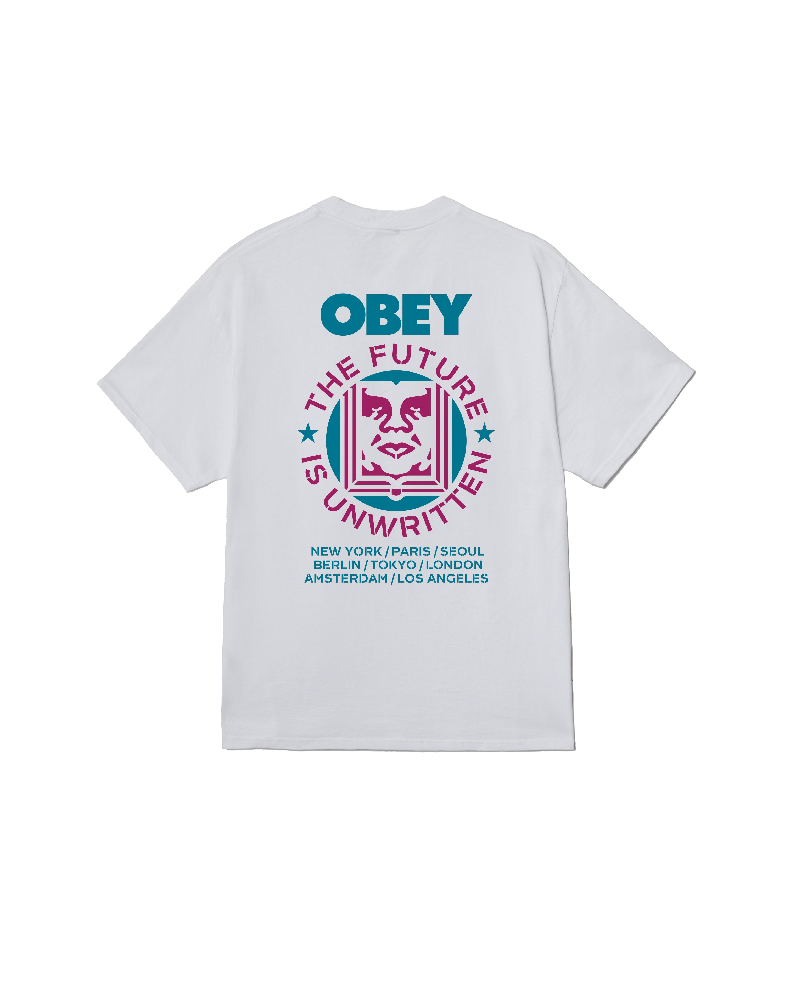 FUTURE UNWRITTEN - T-SHIRT 22MC0001690 -WHT OBEY