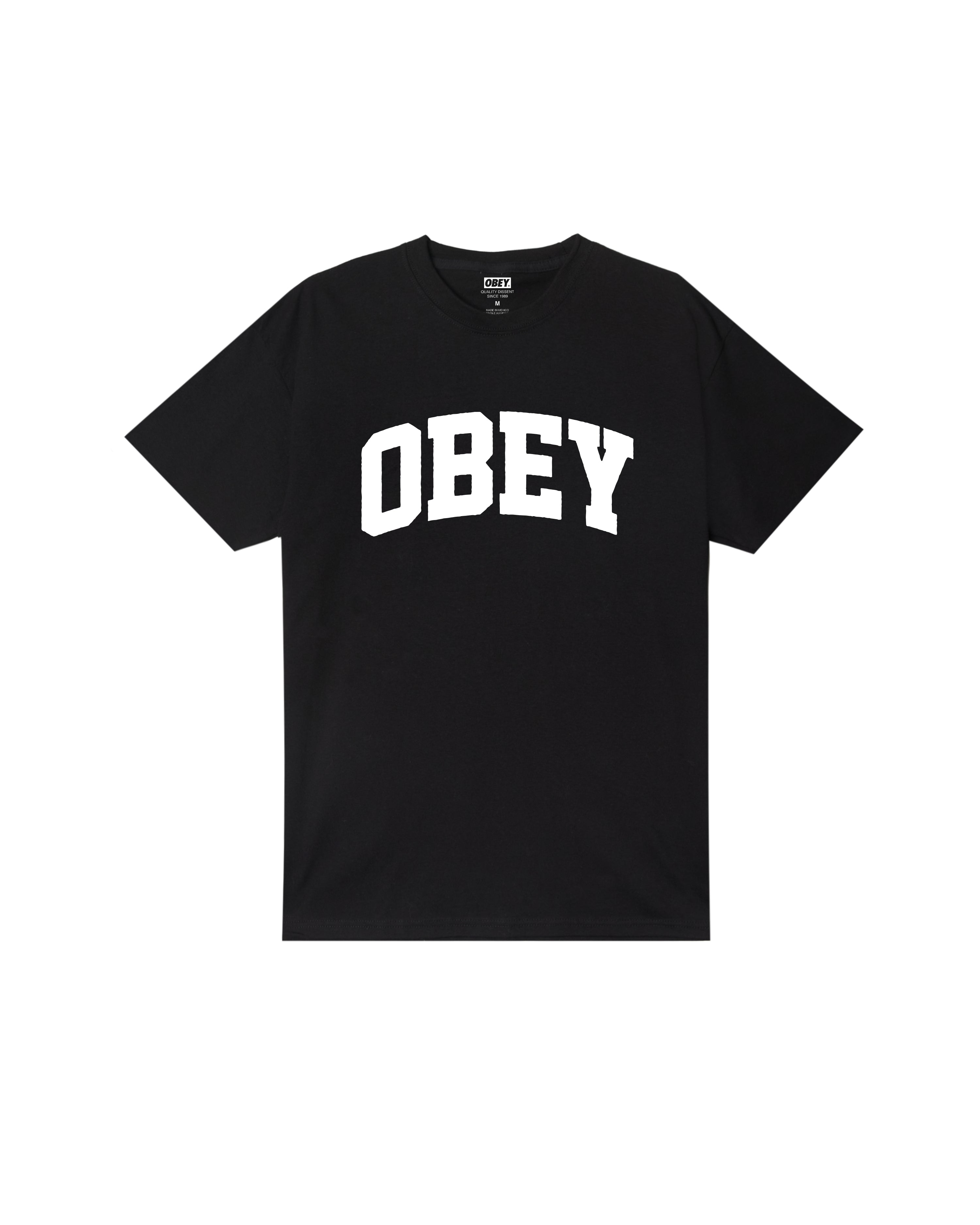 COLLEGIATE - T-SHIRT 22MC0001780 -BLK OBEY