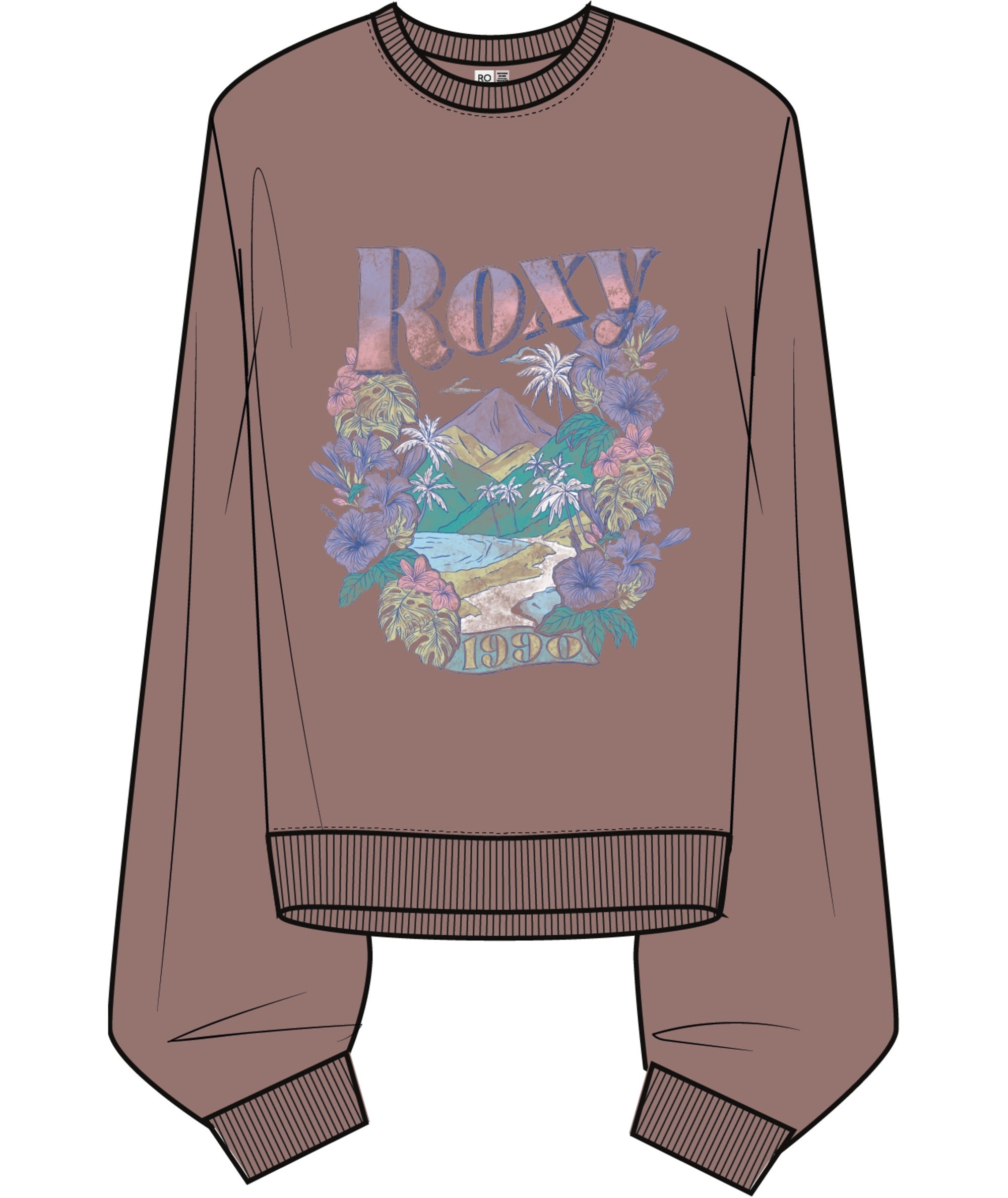 LINEUP OVERSIZED CREW - FELPA ERJFT05069 -CME0 ROXY