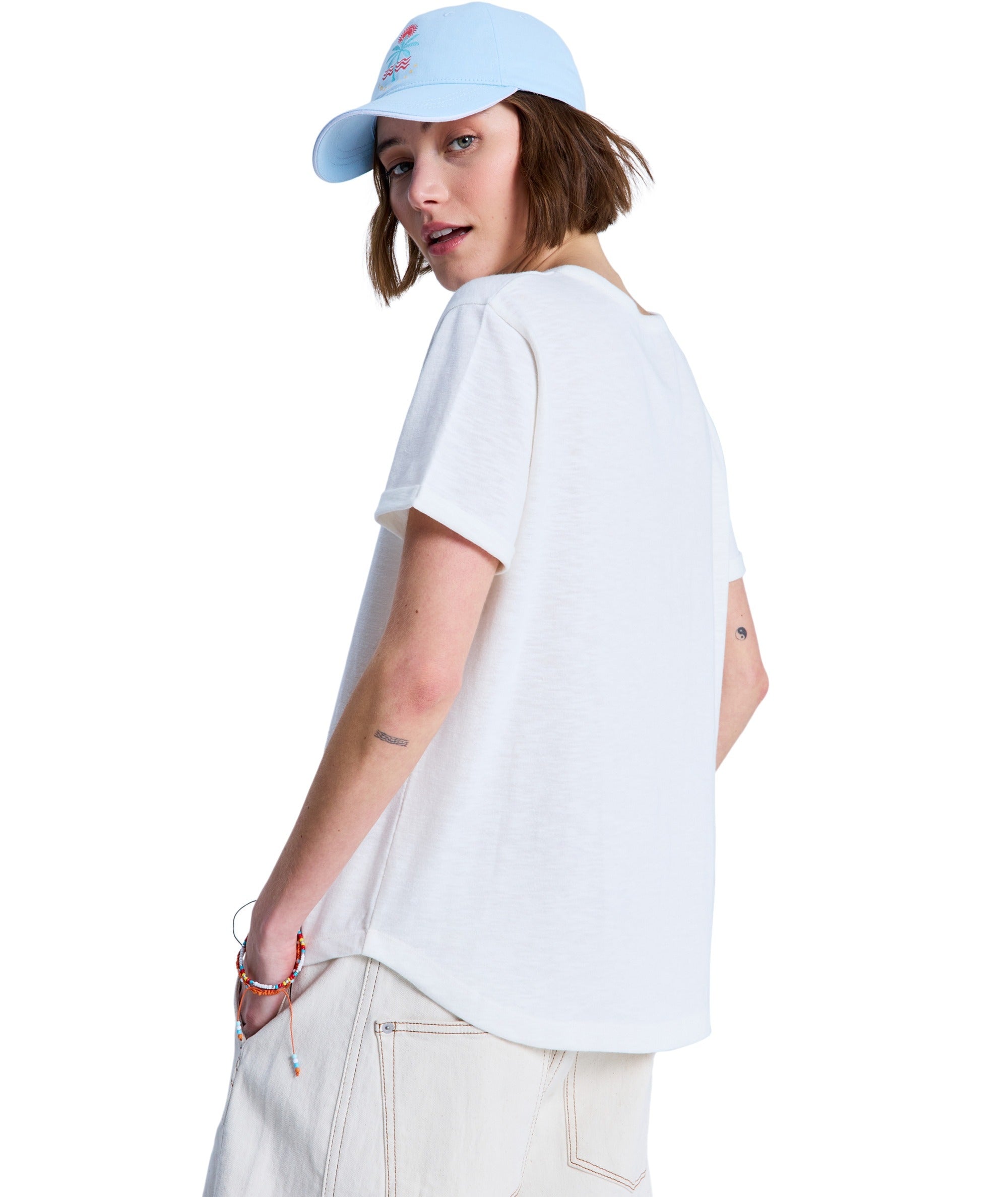 OCEANWAVE REGULAR EMBY - T-SHIRT ERJZT06030 -WBS0 ROXY