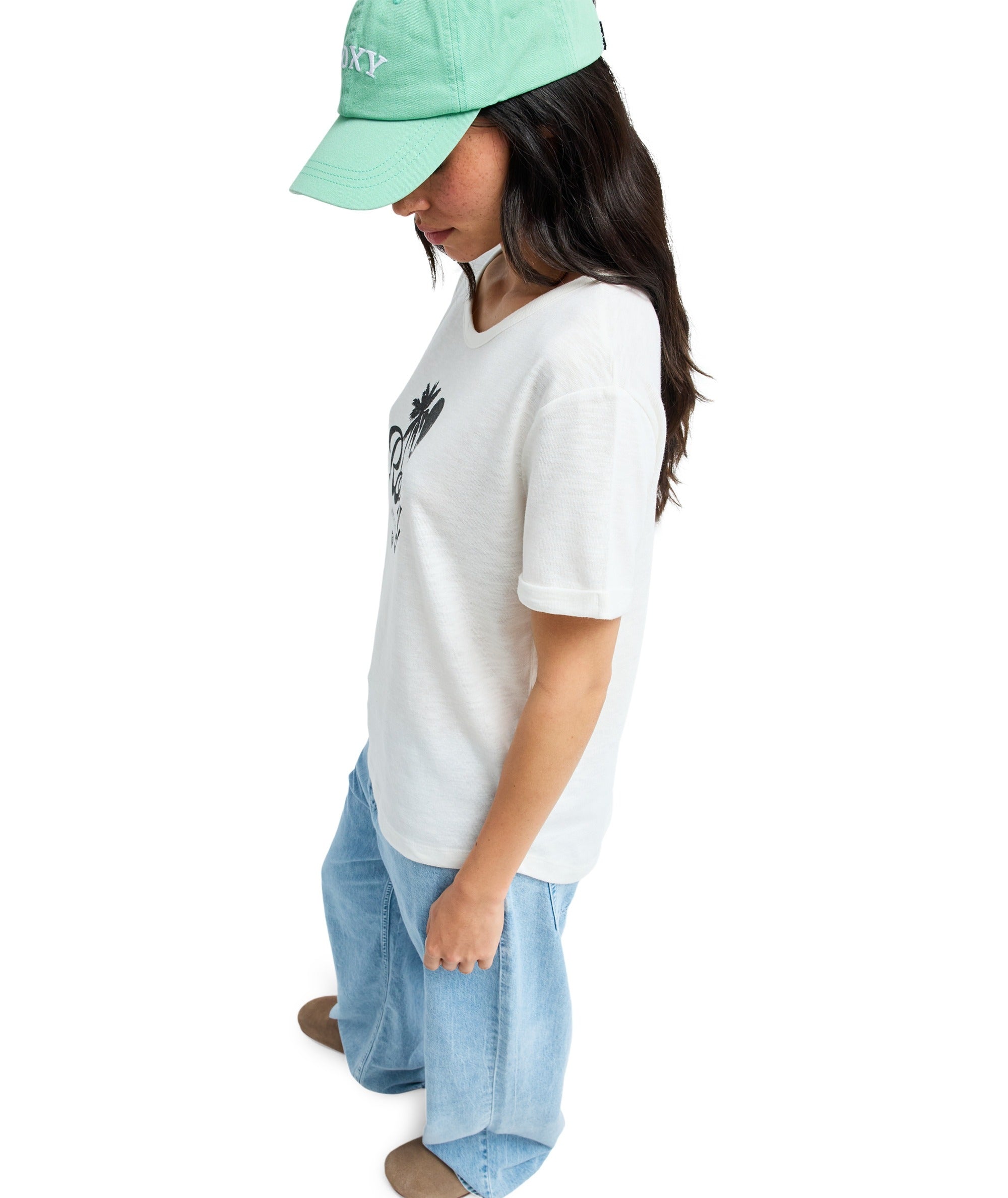 OCEANWAVE REGULAR SLUB - T-SHIRT ERJZT06096 -WZA0 ROXY