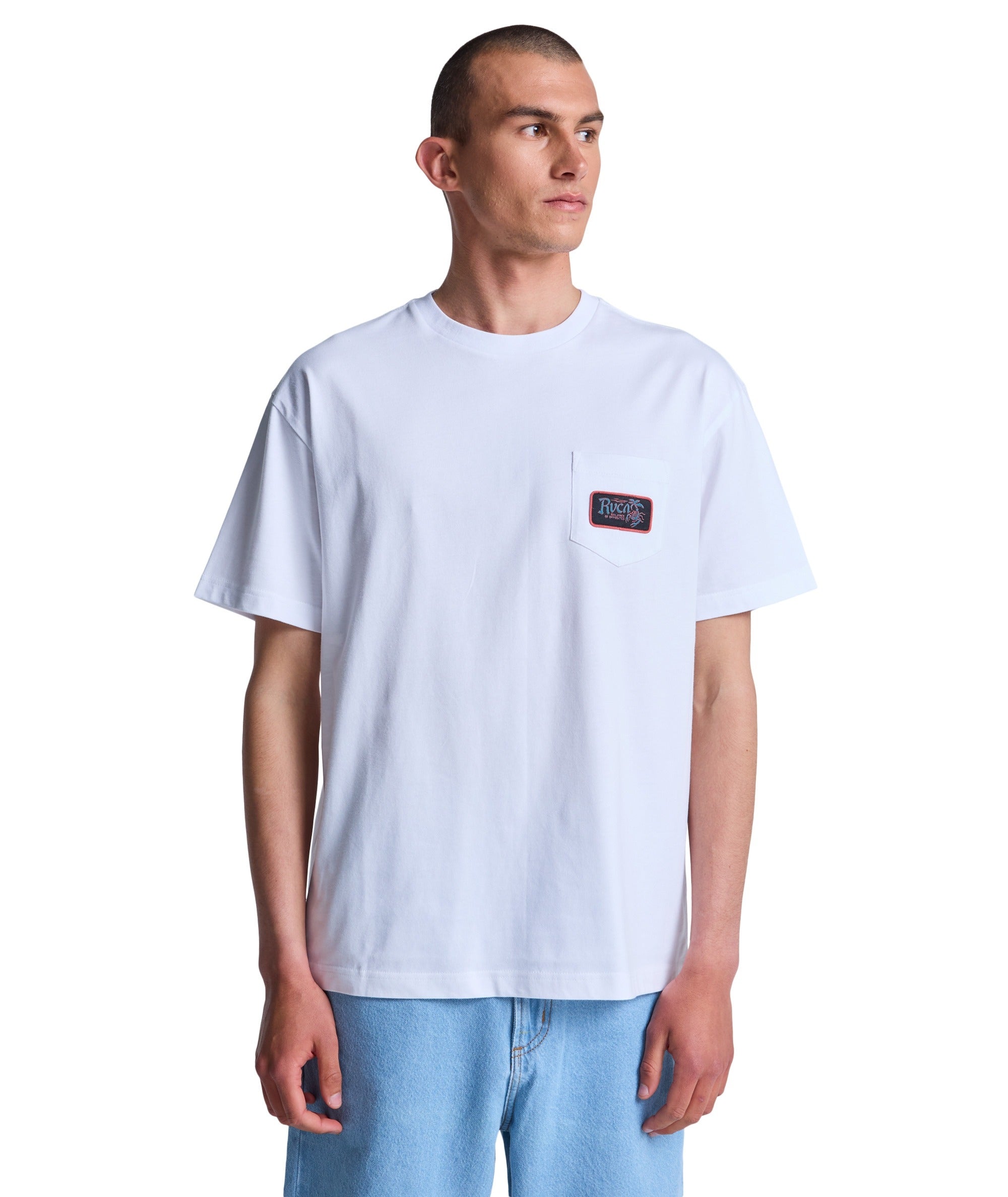 STINGBAY POCKET - T-SHIRT EVYZT00342 -WHT RVCA
