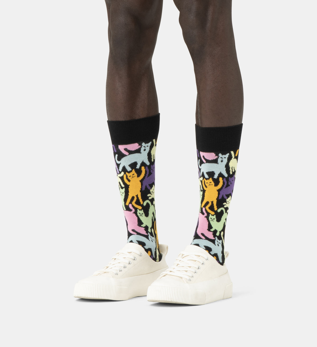 CAT - CALZE 87US0001817 -BLACK HAPPY SOCKS