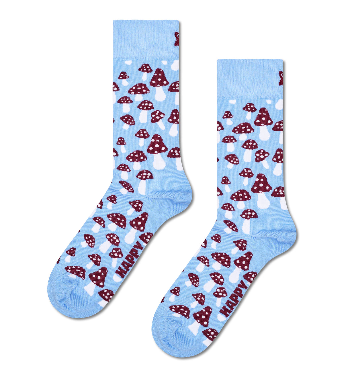 MUSHROOM - CALZE 87US0001838 -LIGHT BLUE HAPPY SOCKS