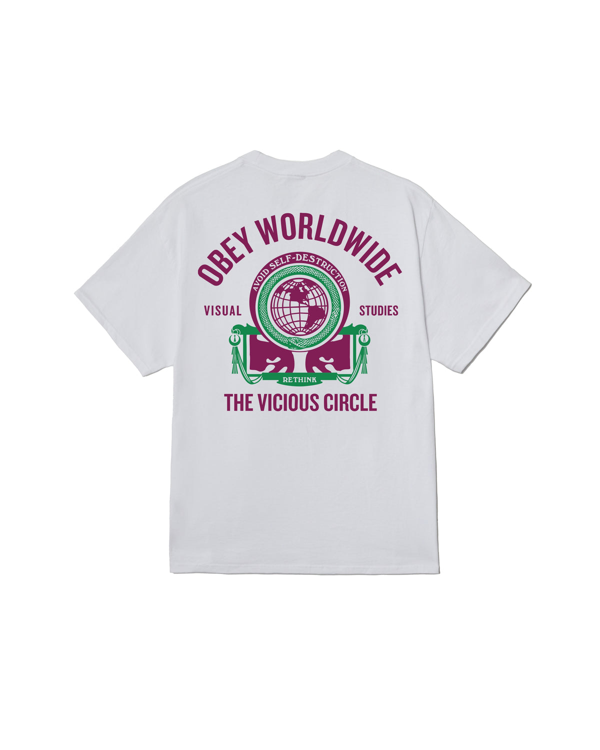 VICIOUS CIRCLE - T-SHIRT 22MC0001910 -WHT OBEY