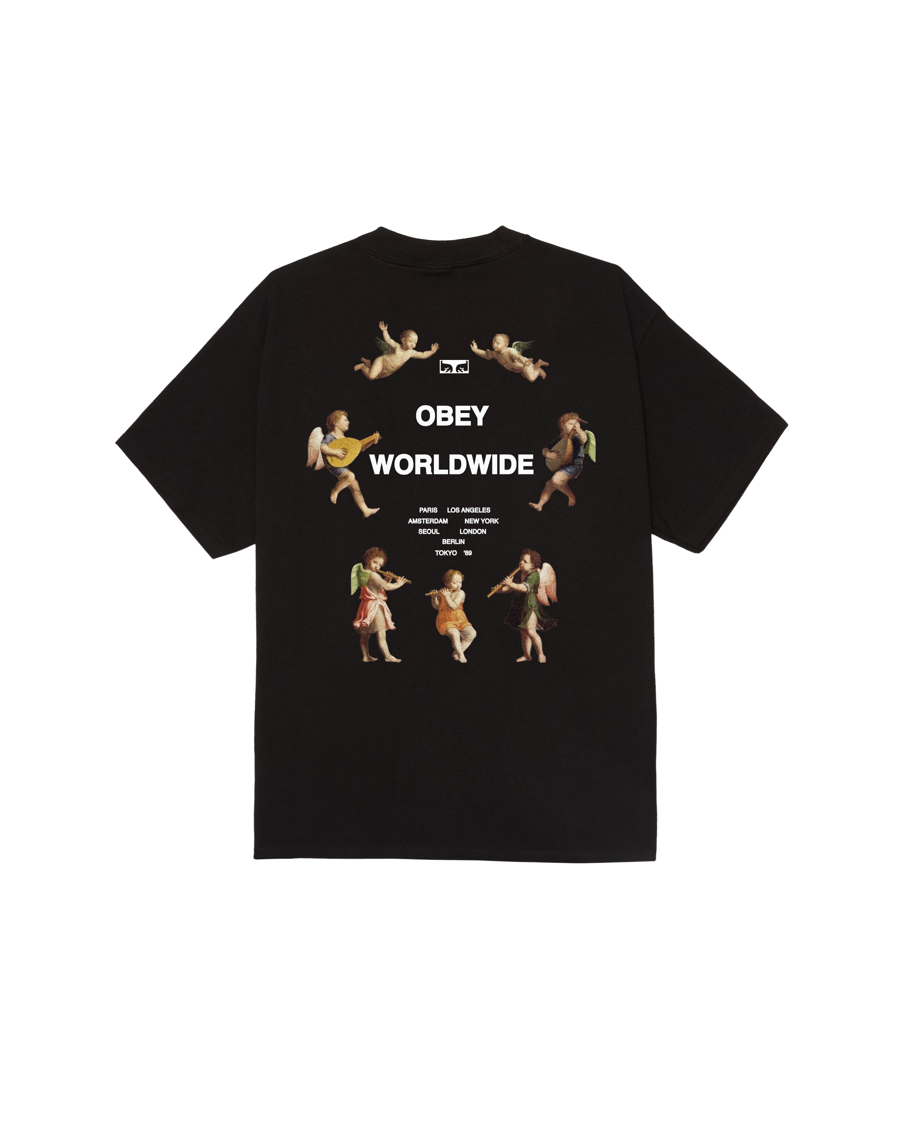 ANGELS ABOVE - T-SHIRT 22MC0002015 -BLK OBEY
