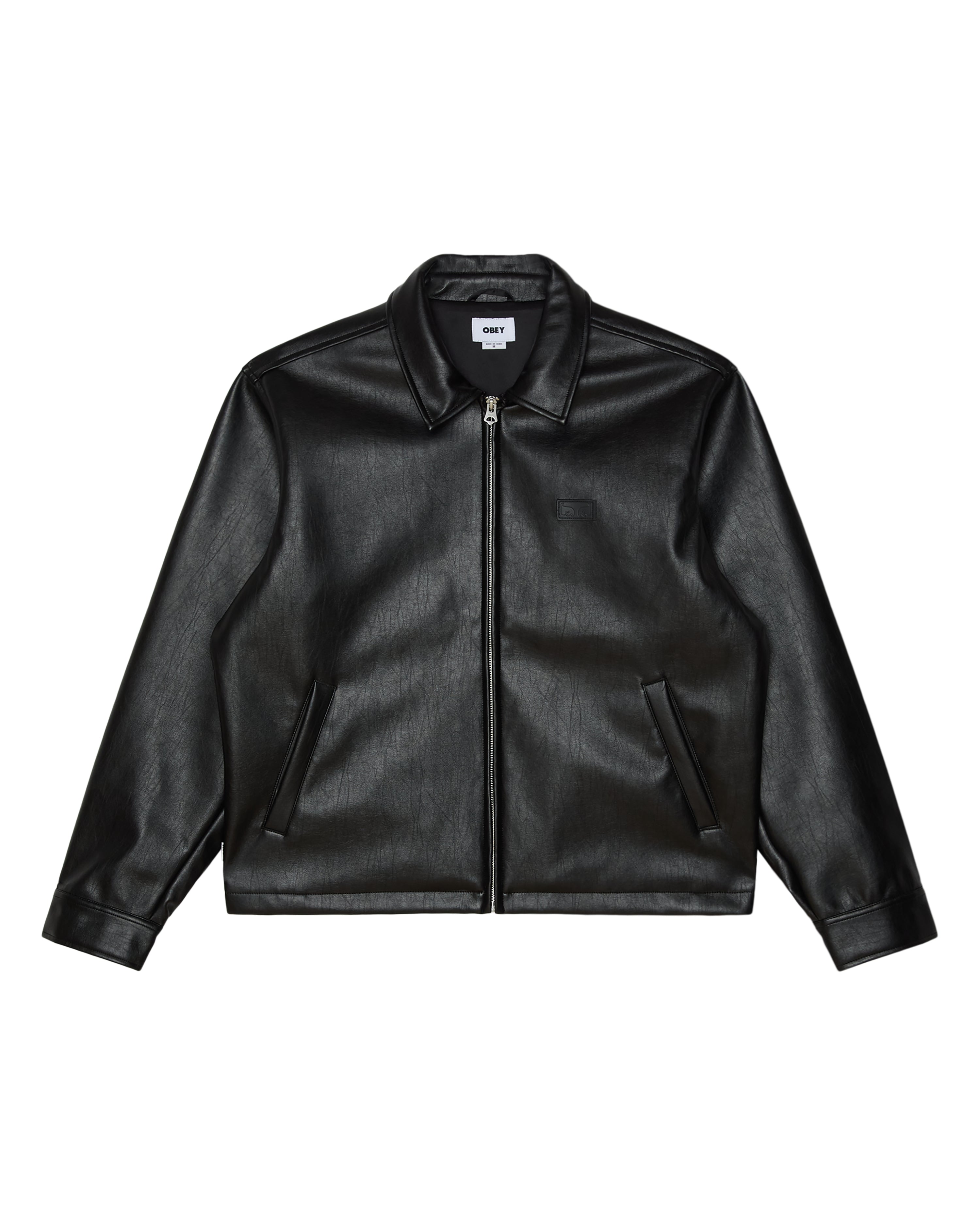 WORKMAN PU JACKET - GIACCA 22MC0002056 -BLK OBEY
