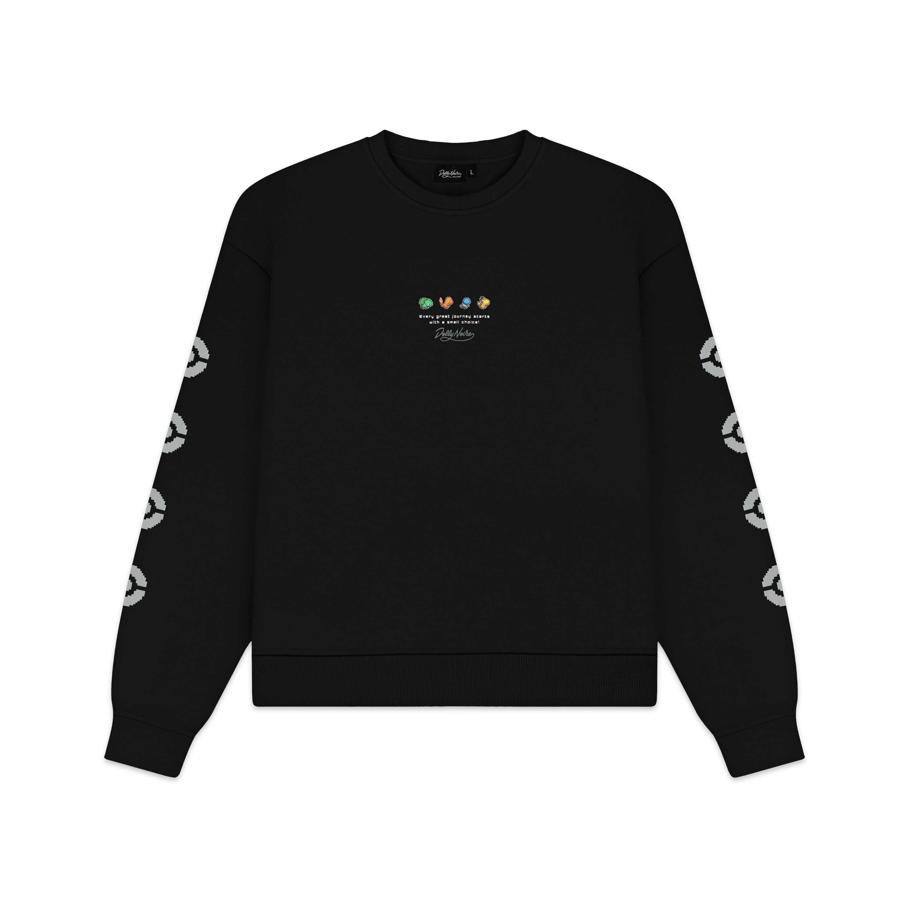STARTERS CREWNECK - FELPA SW1175-GR -01 DOLLY NOIRE