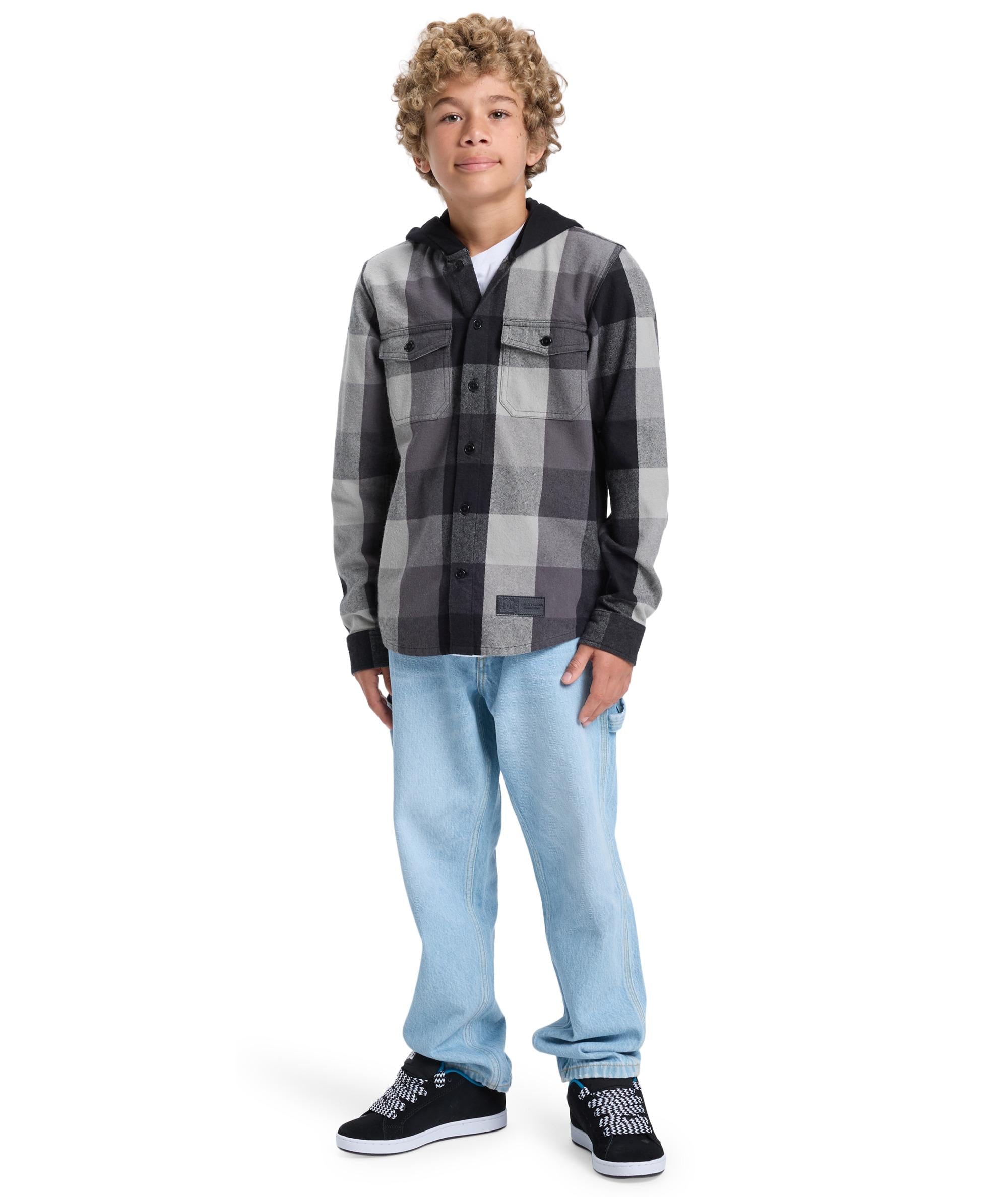 RUCKUS HOODED BOY - CAMICIA ADBWT03016 -KVJ0 DC