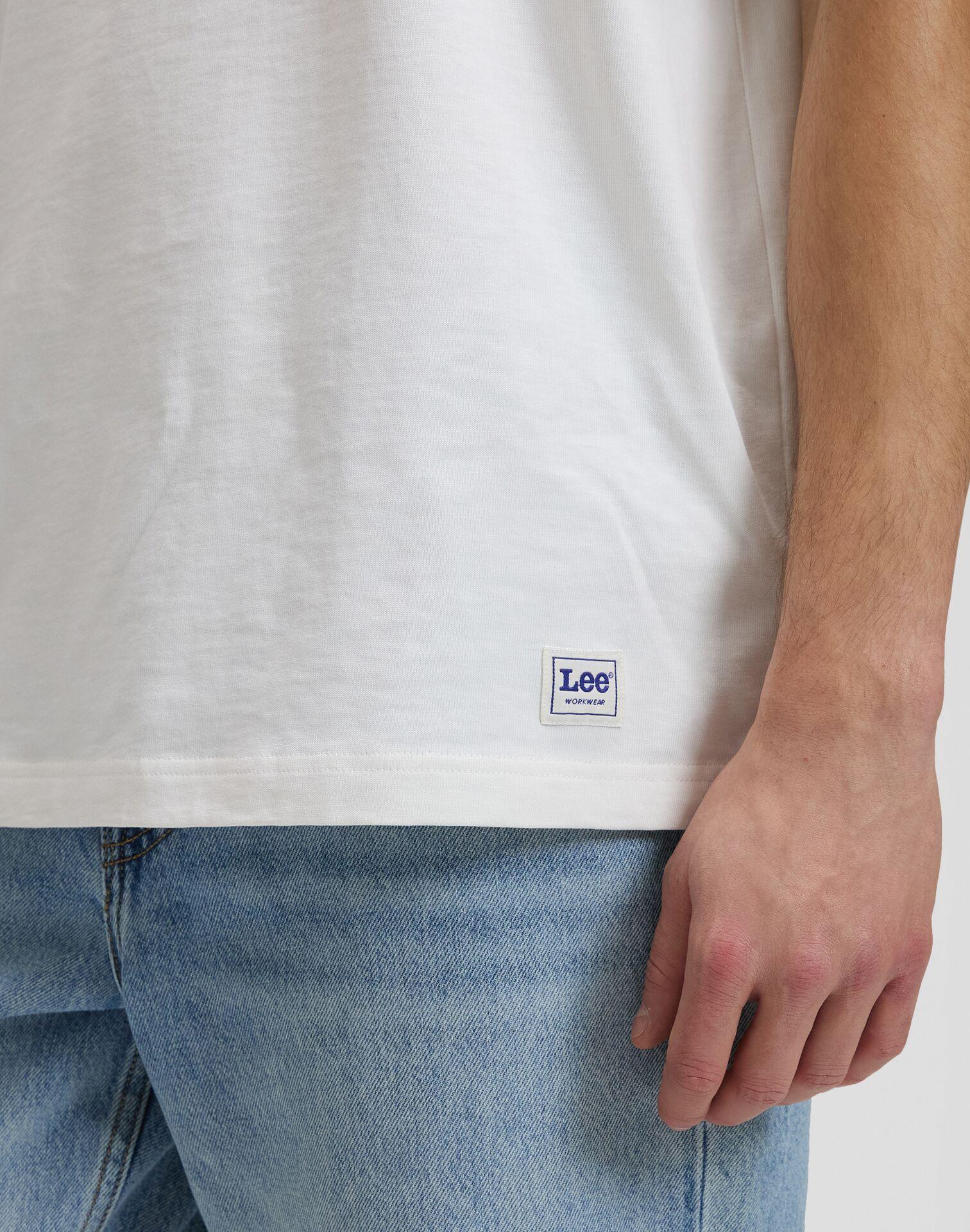 WORKWEAR BOXY BRIGHT WHITE - T-SHIRT 112376541 . LEE