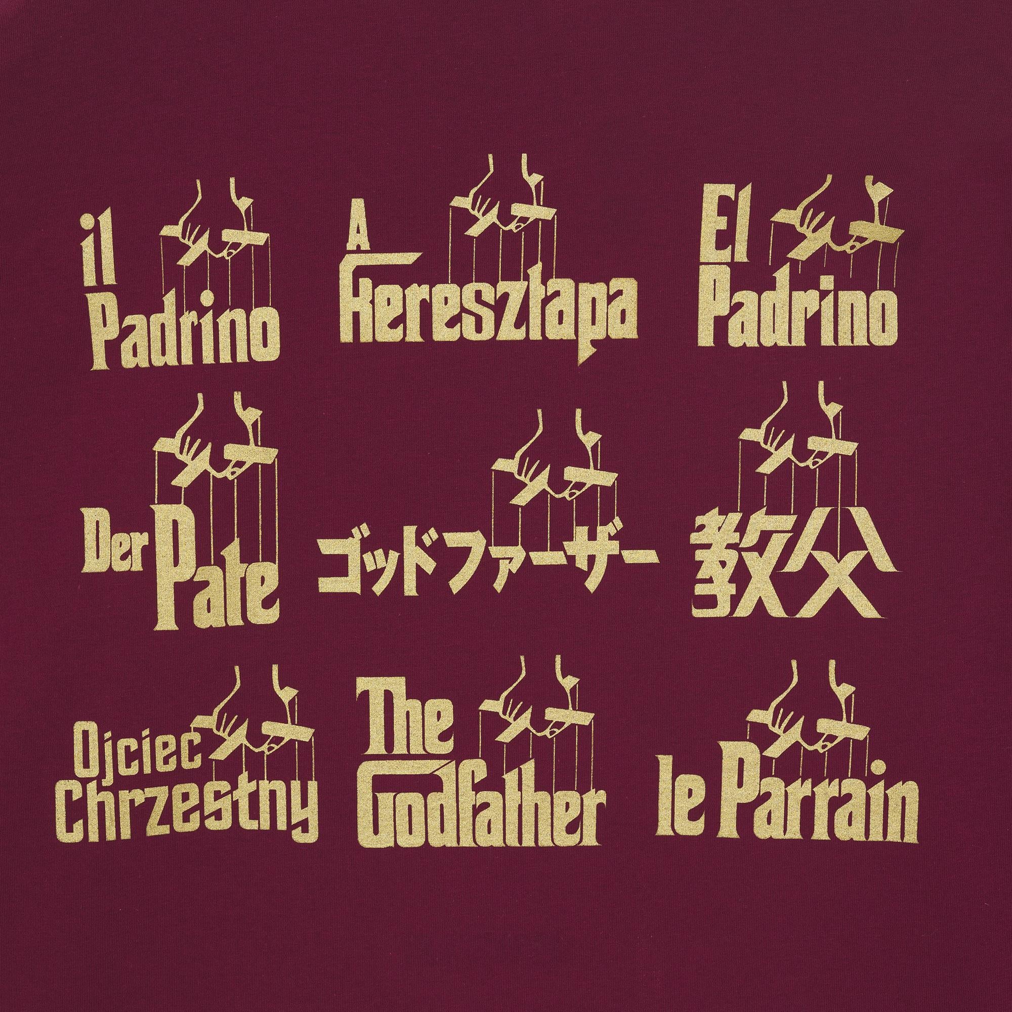 THE GODFATHER: WORLDWIDE LS - T-SHIRT 25WILS60 -BURGUNDY IUTER