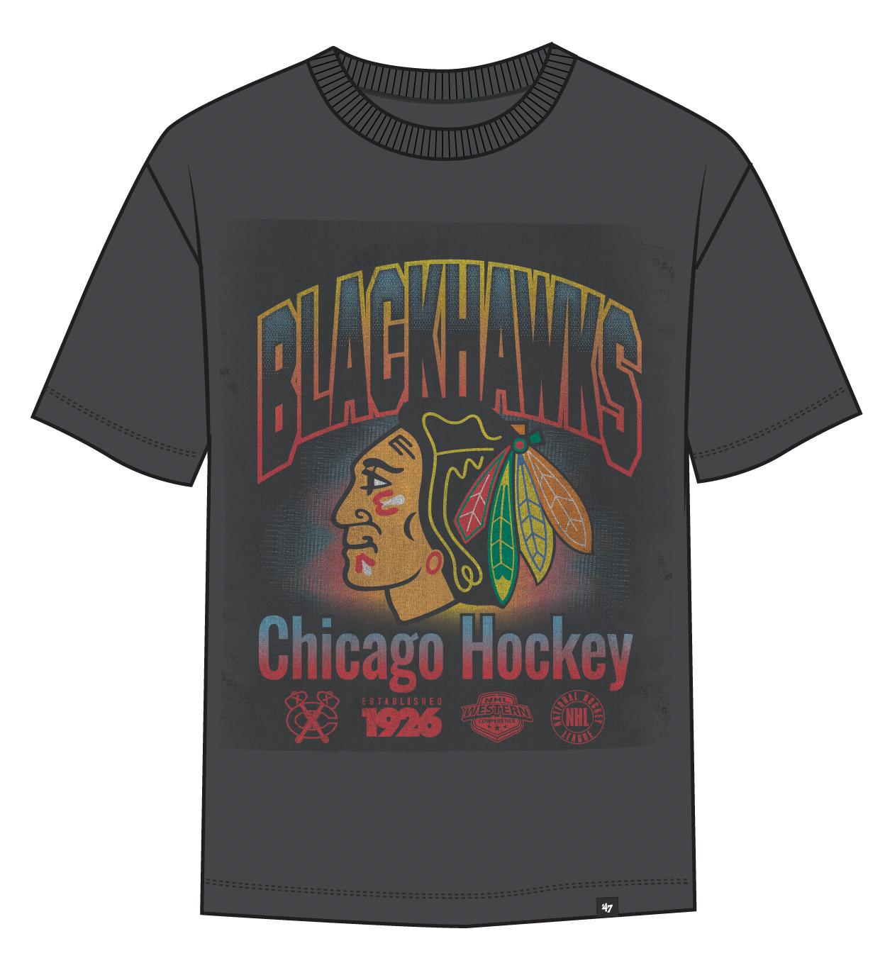 IMPRINT FOUNDATION CHICAGO BLACKHAWKS - T-SHIRT 47-HH004TMKBRU667549 C9 47 BRAND