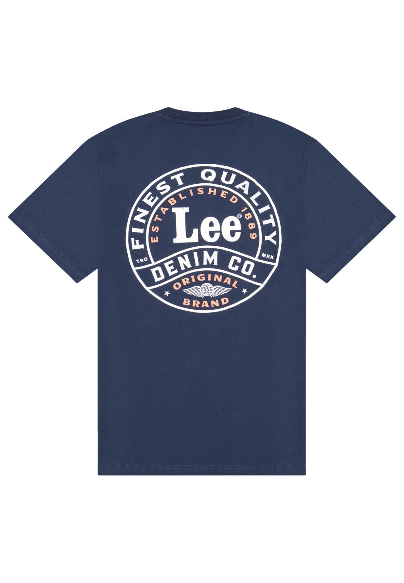 STAMP LEE RIVET NAVY - T-SHIRT 112376494 . LEE