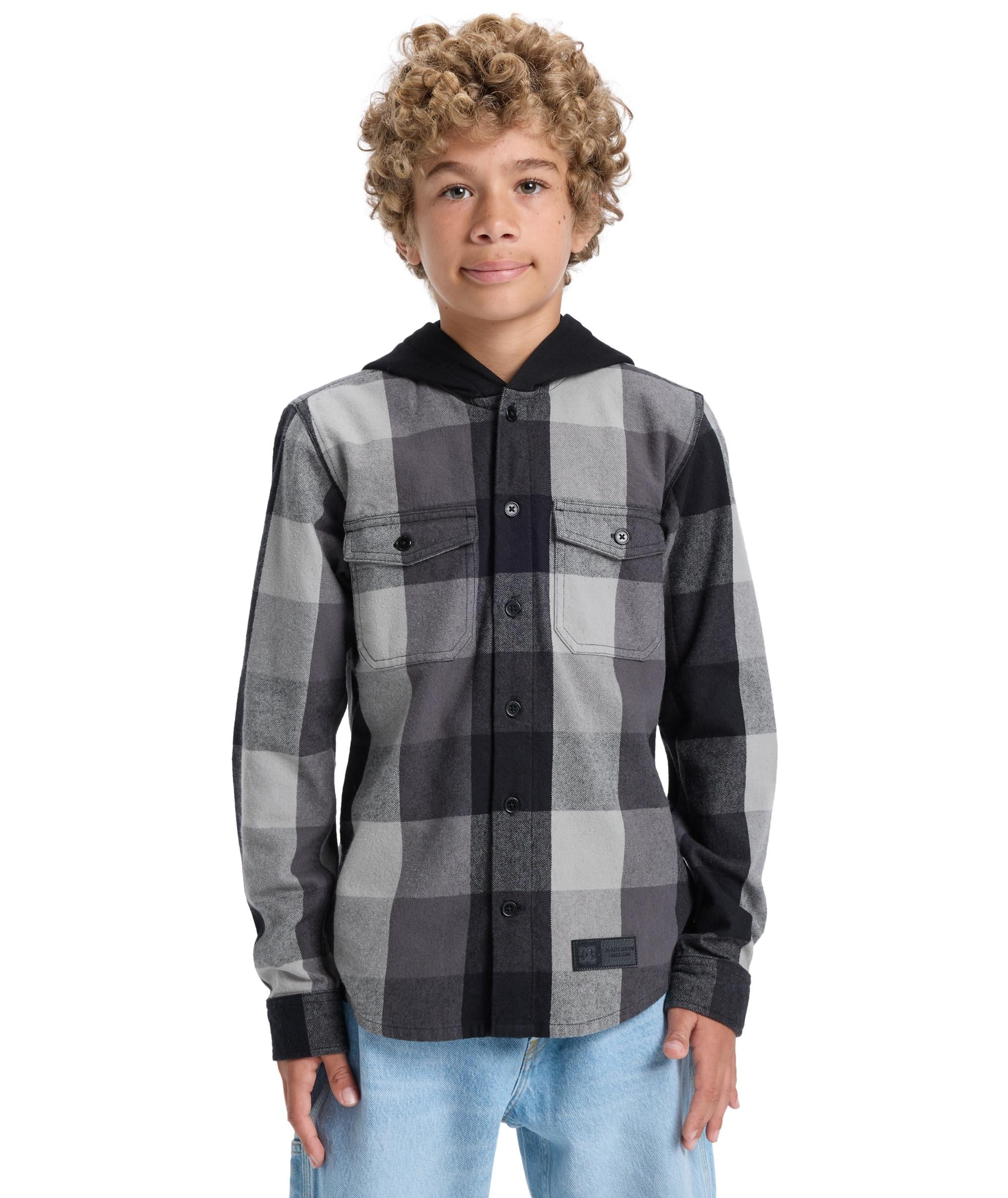 RUCKUS HOODED BOY - CAMICIA ADBWT03016 -KVJ0 DC