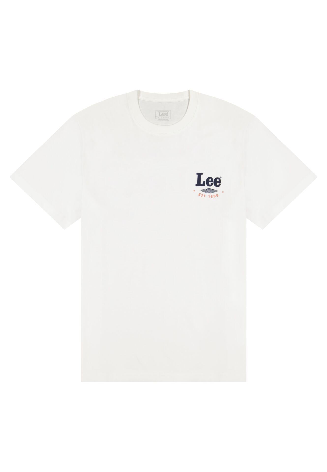 STAMP LEE BRIGHT WHITE - T-SHIRT 112376493 . LEE