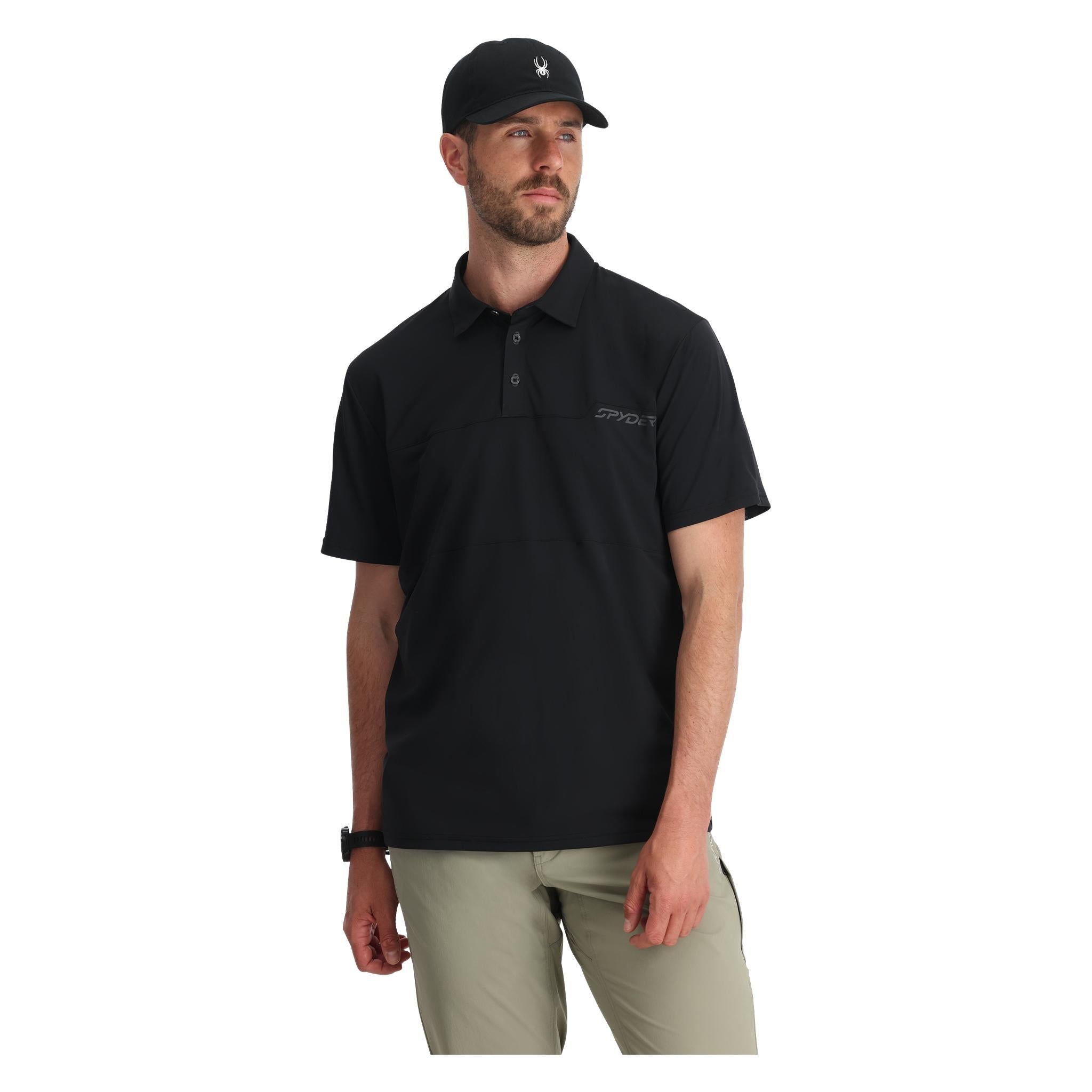 LINKS SS TECH POLO - POLO 38A011501 -BLK SPYDER
