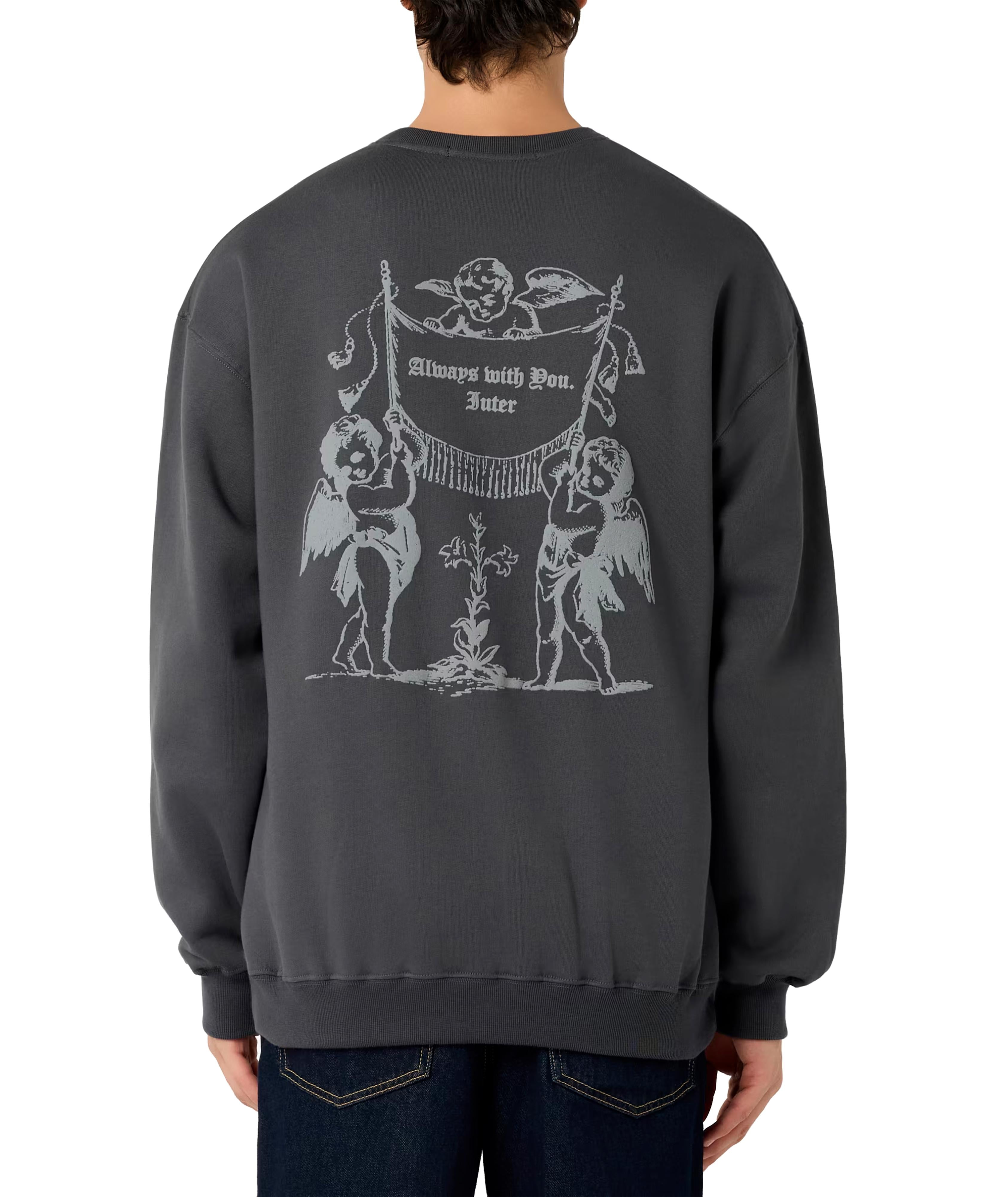 PROTECTION CREWNECK - FELPA 25WISC16 -ASPHALT IUTER