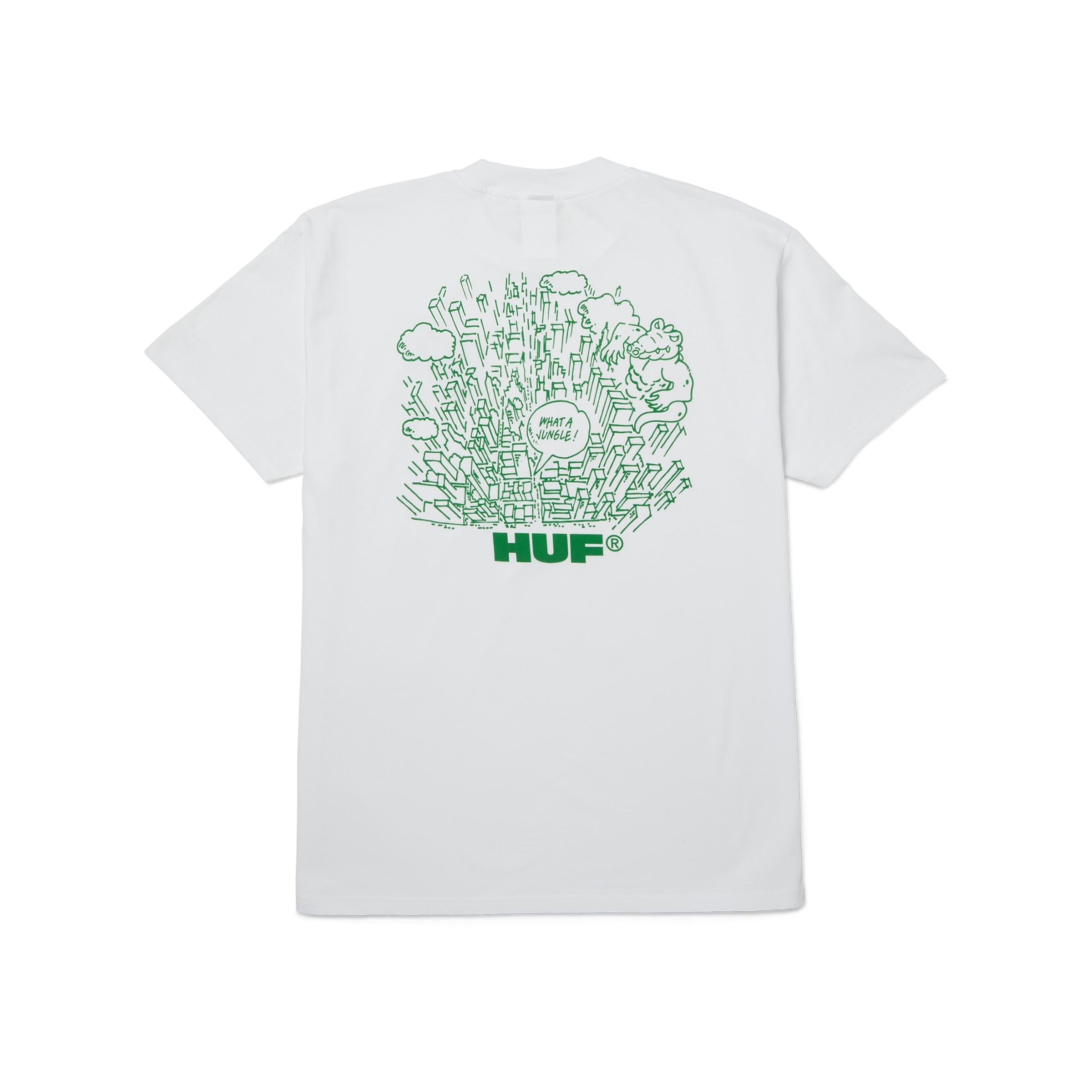 WHAT A JUNGLE S/S TEE - T-SHIRT 71MC0001215 -WHITE HUF