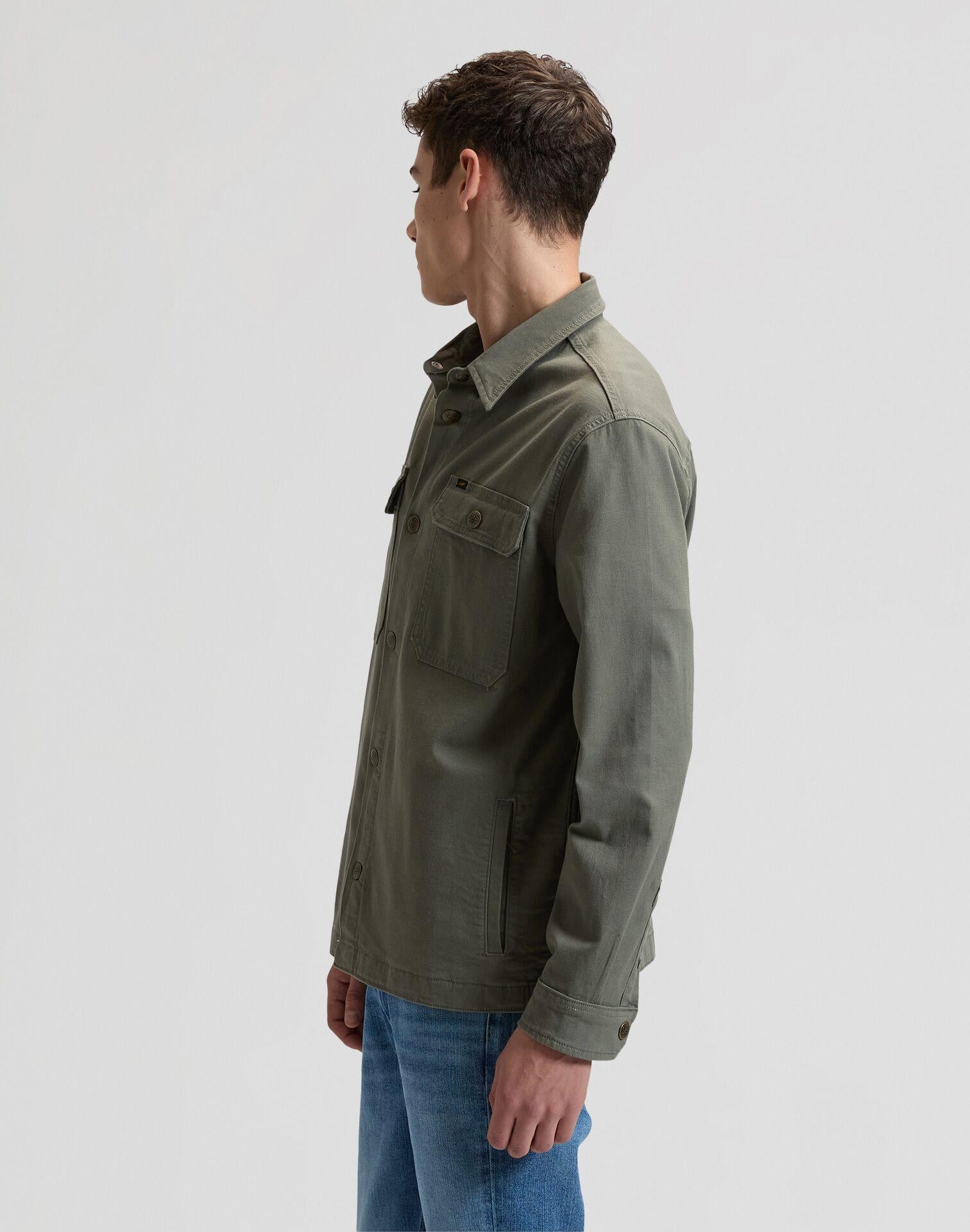 2 POCKET LICHEN OLIVE - CAMICIA 112376566 . LEE