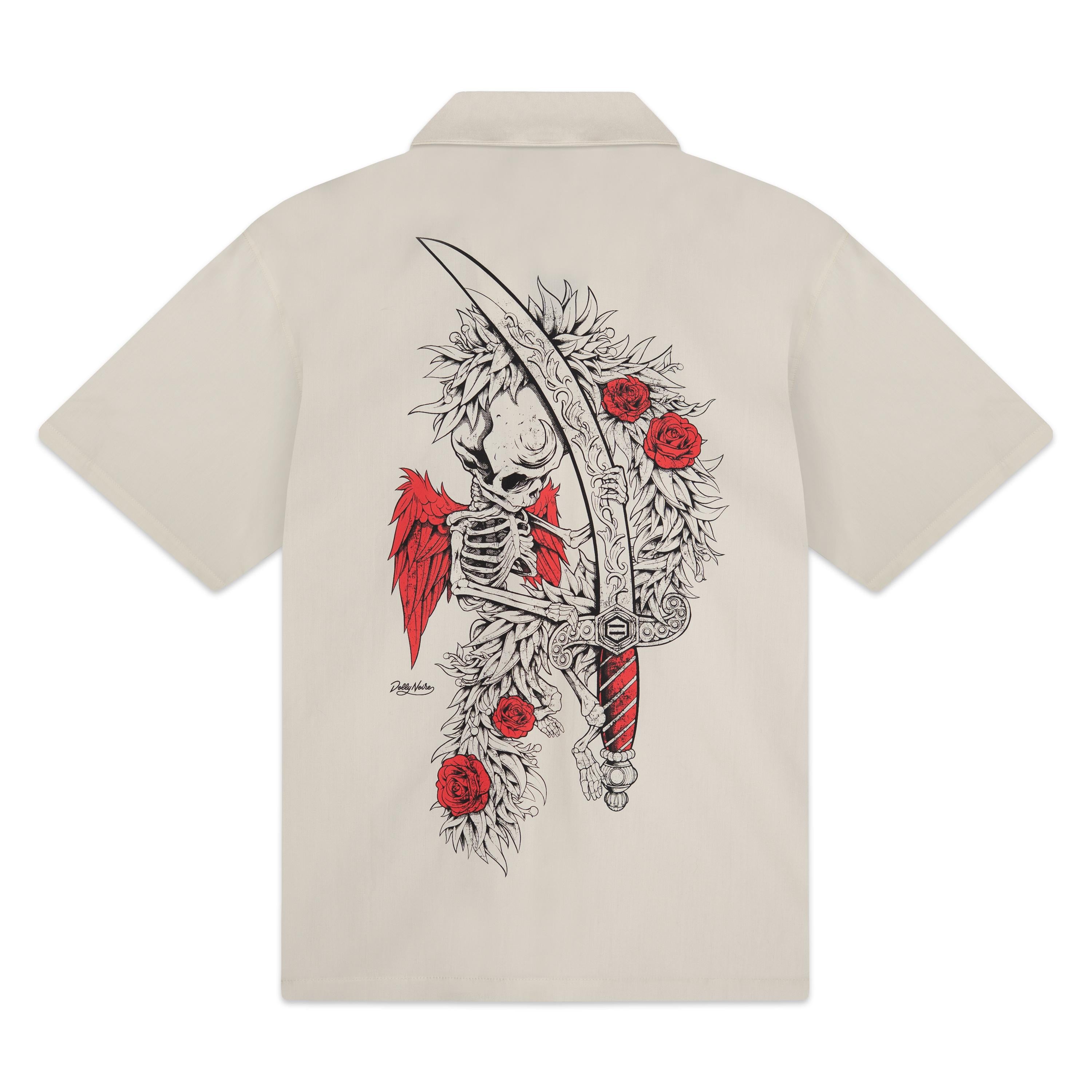 ASSO DI SPADE - OUTLINE SHIRT - T-SHIRT SH1132-CH -03 DOLLY NOIRE