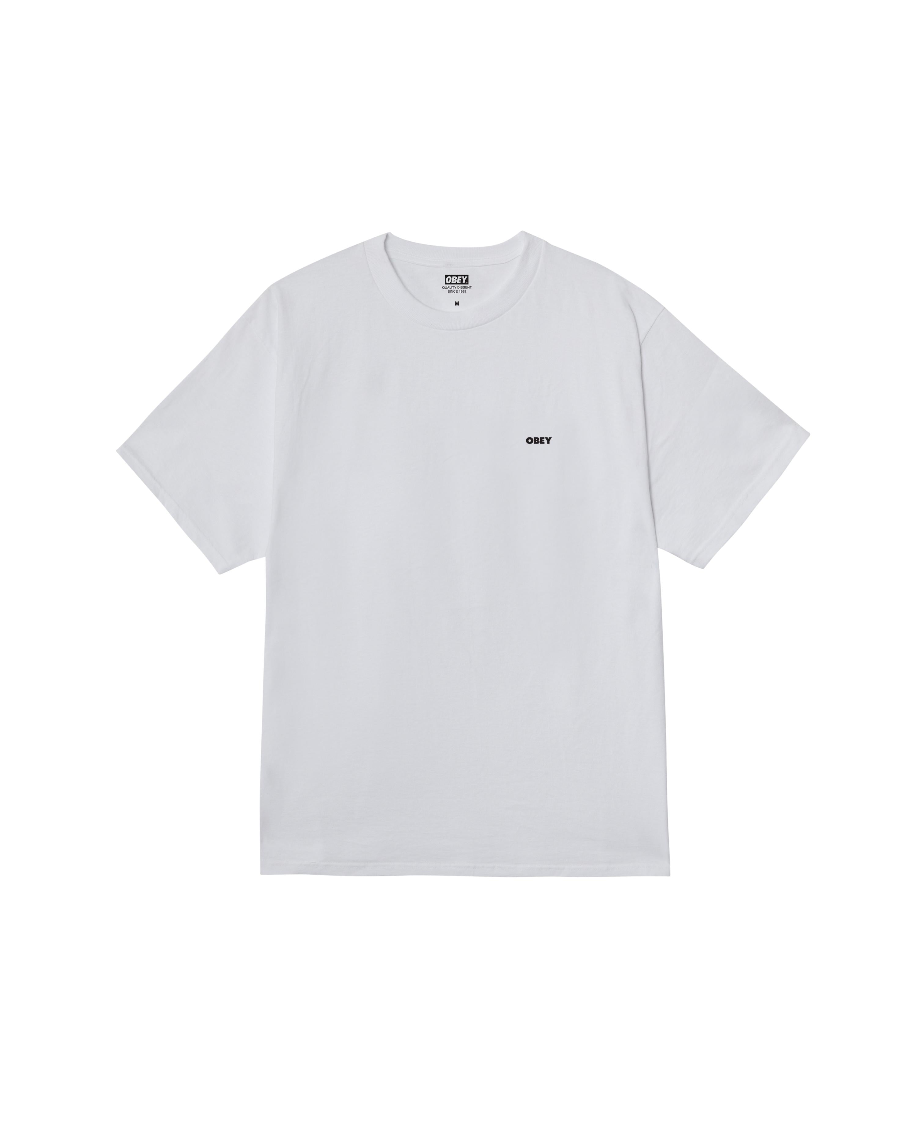 VISUAL STUDIOS - T-SHIRT 22MC0001477 -WHT OBEY