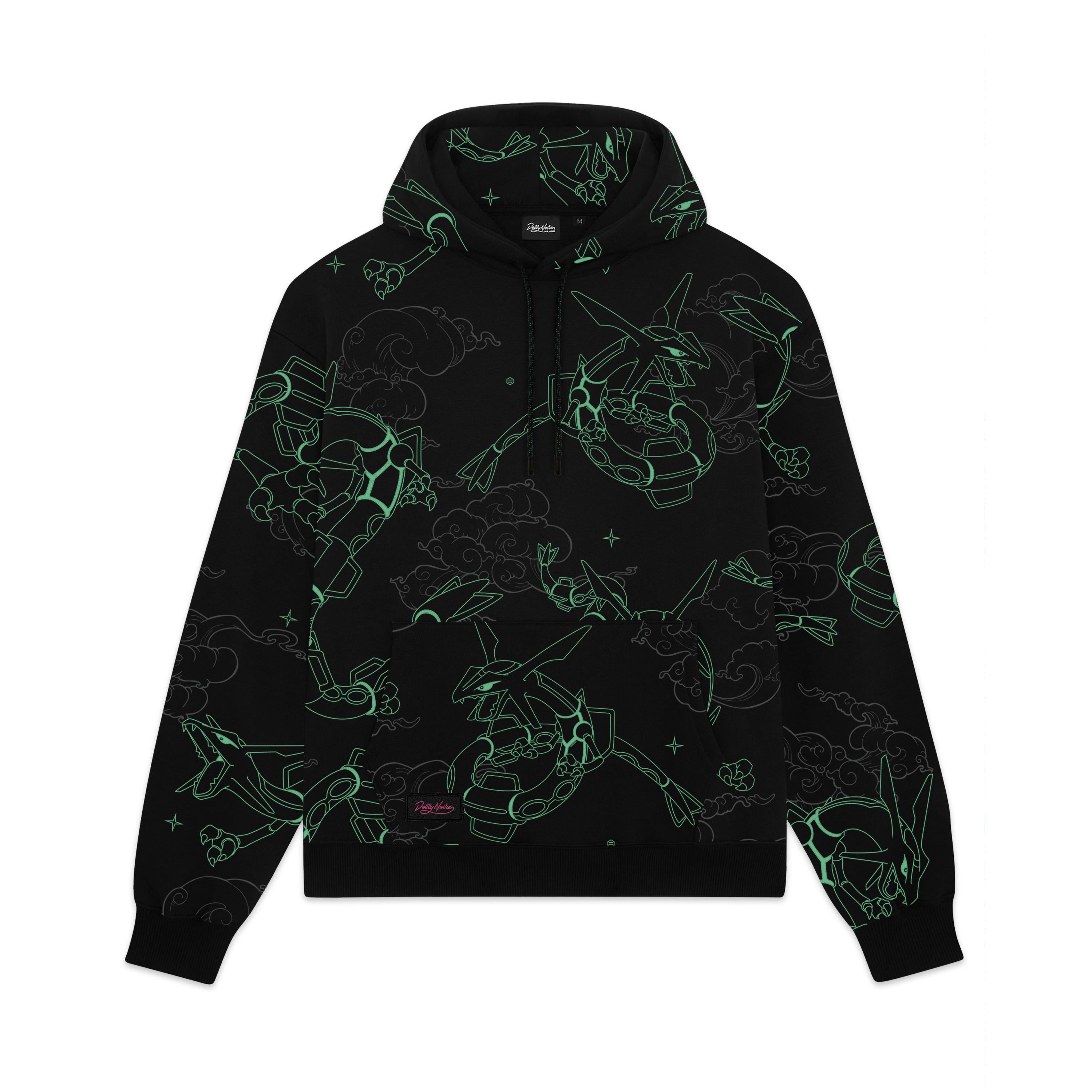 RAYQUAZA PATTERN - FELPA SW1048-GQ -01 DOLLY NOIRE