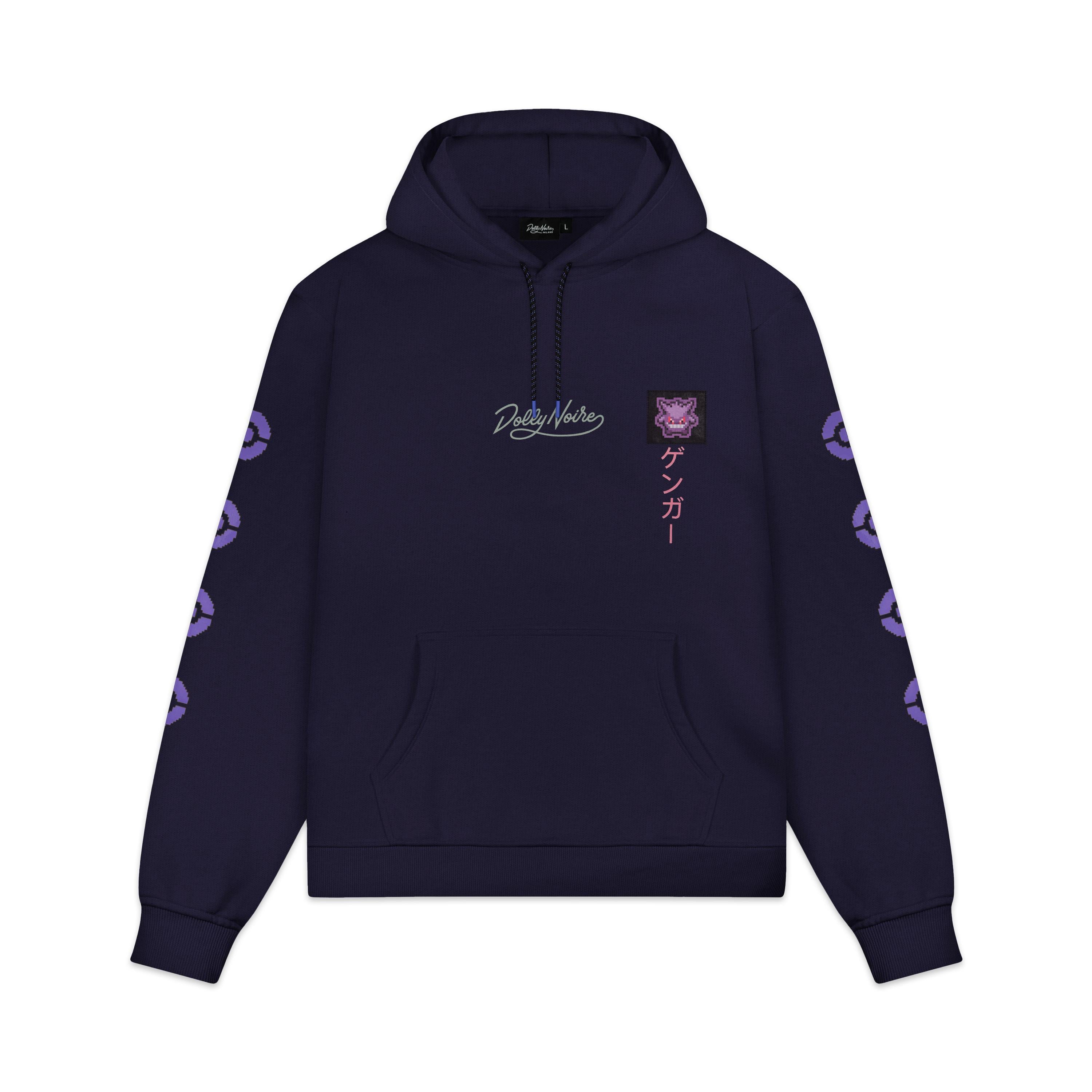 GENGAR EVOLUTION HOODIE - FELPA SW1155-GQ -03 DOLLY NOIRE