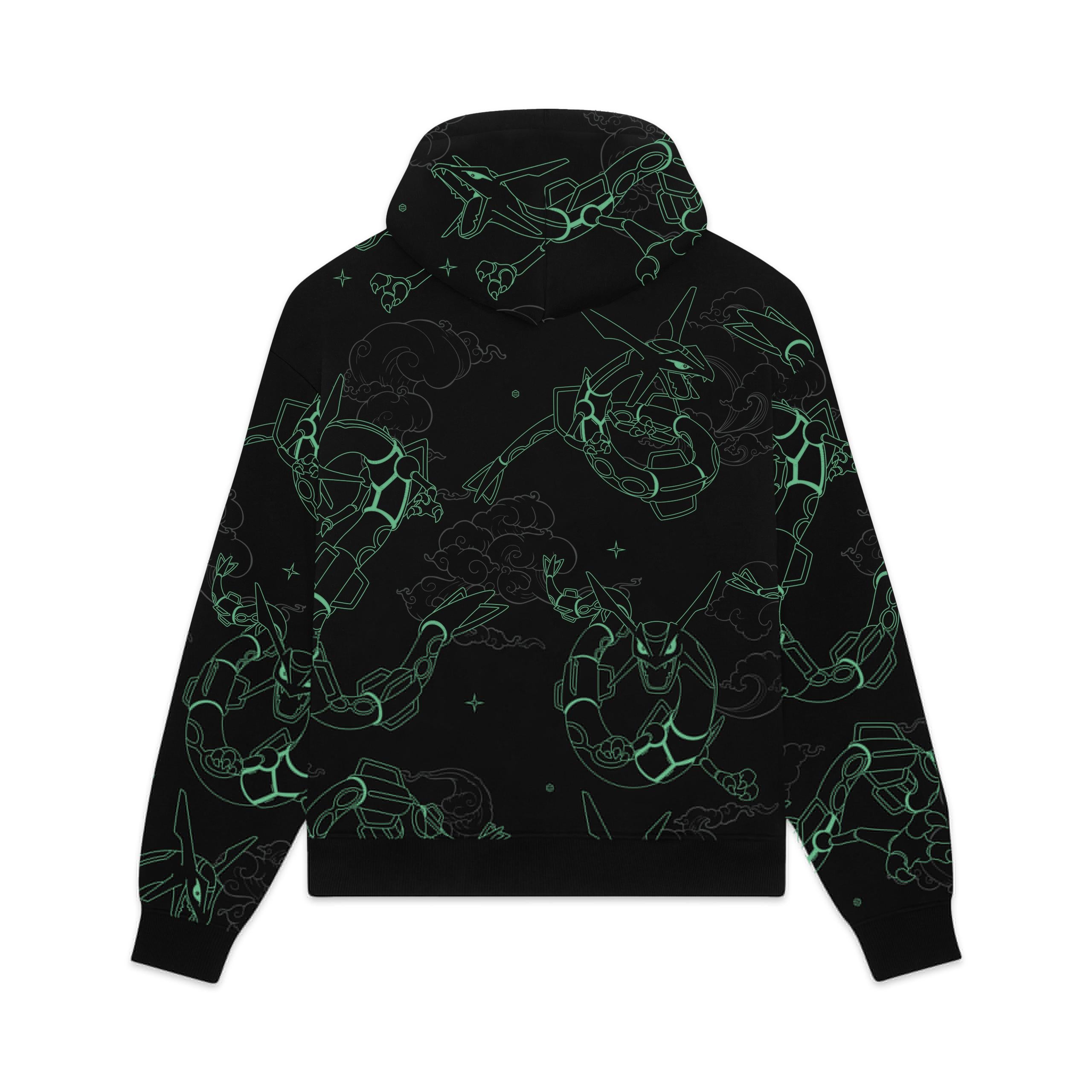 RAYQUAZA PATTERN - FELPA SW1048-GQ -01 DOLLY NOIRE