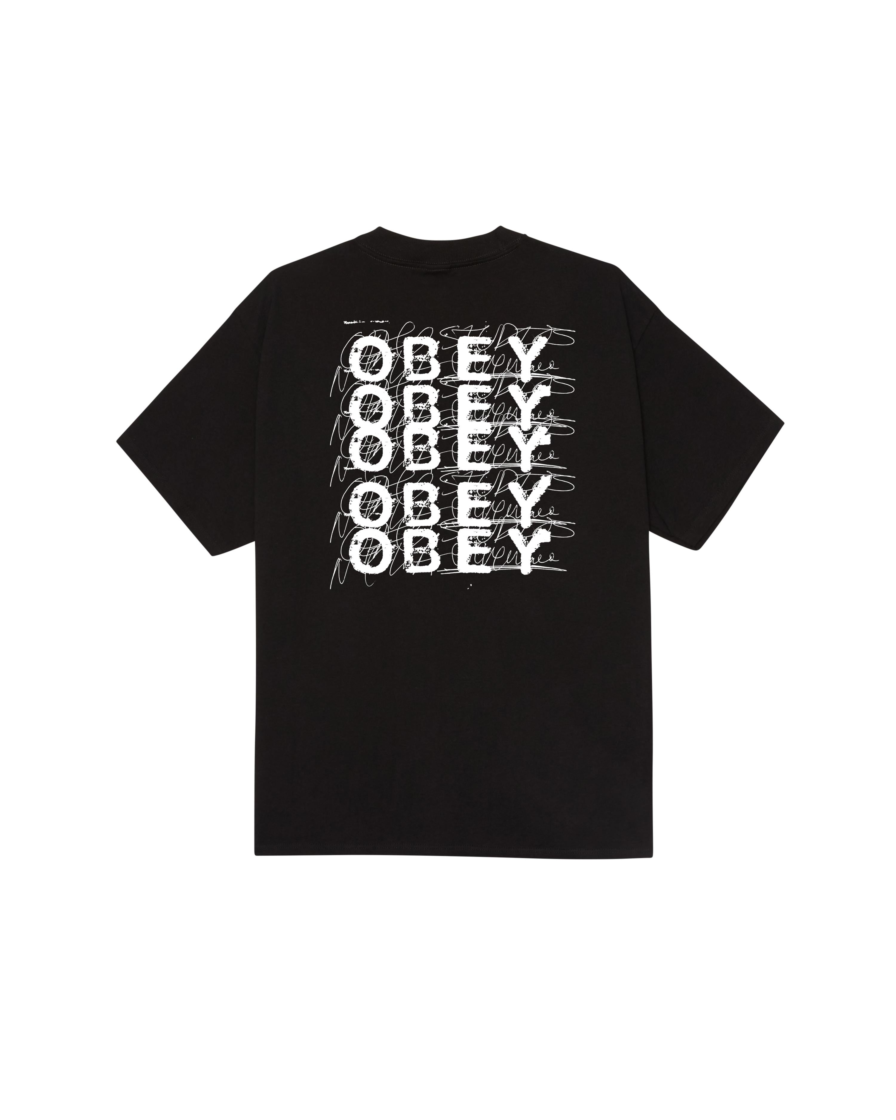 SCRIBBLE - T-SHIRT 22MC0001530 -BLK OBEY