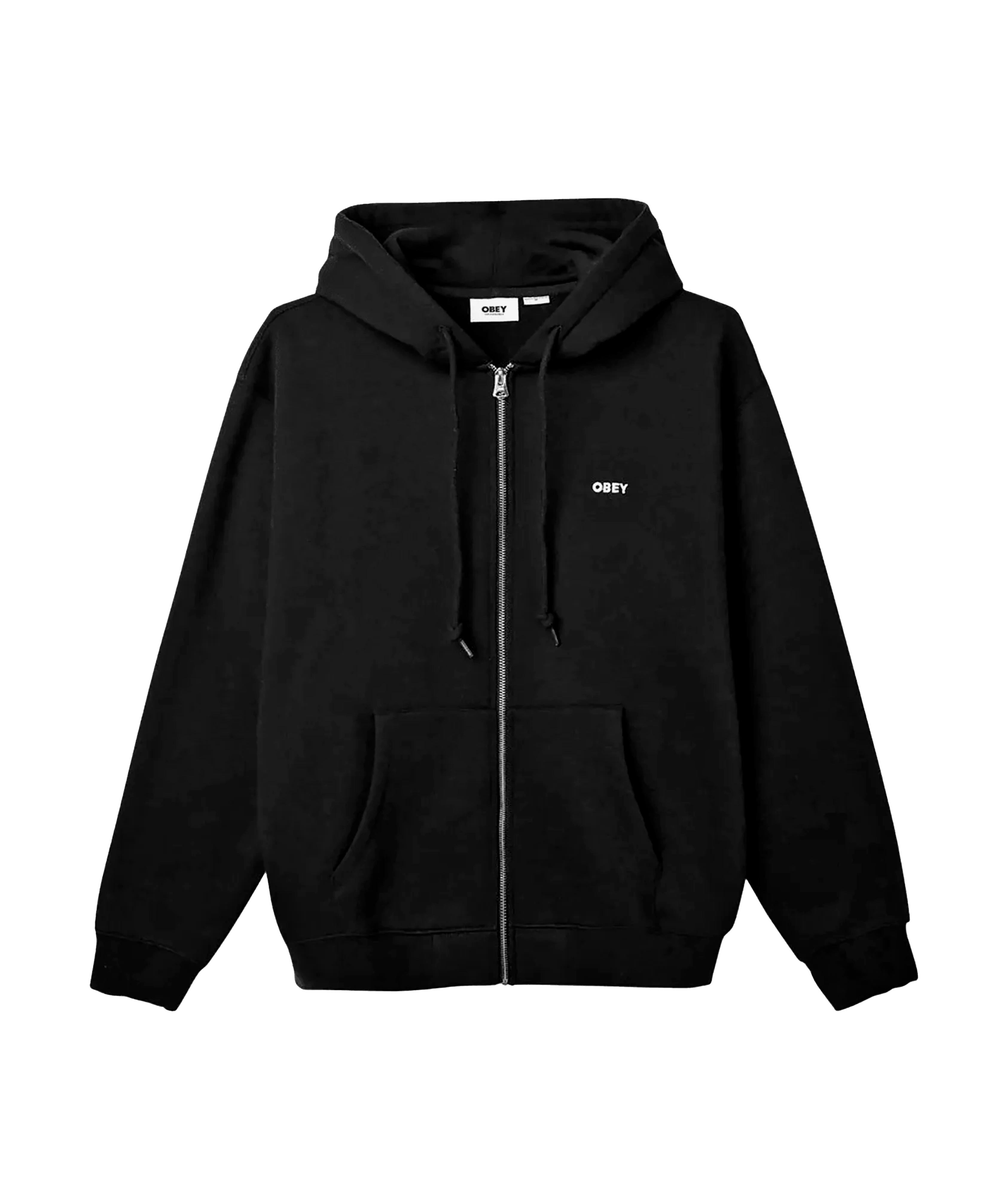 ESTABLISHED WORKS BOLD ZIP II - FELPA 22MC0000024E -BLK OBEY