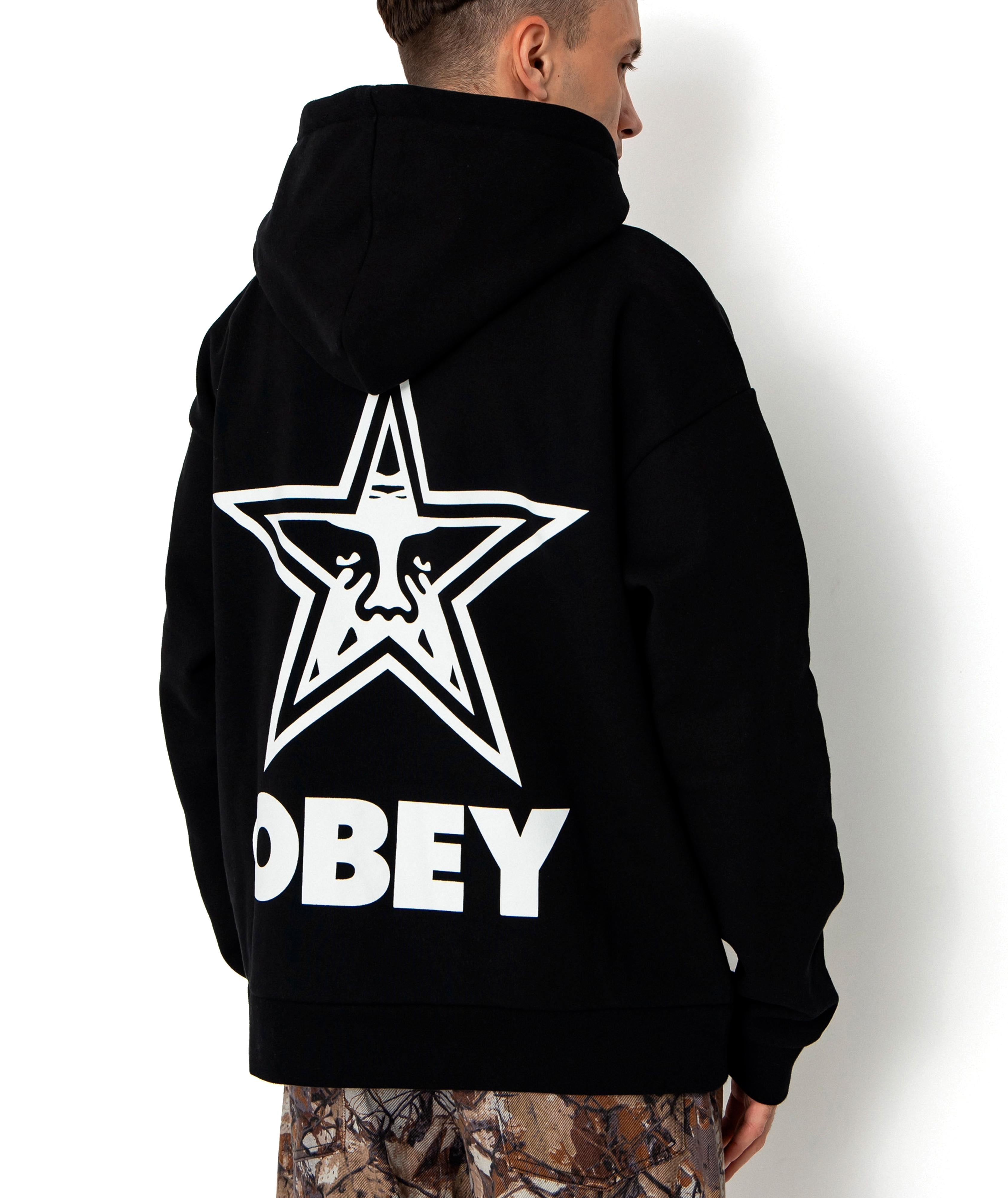 BOLD STAR EXTRA HEAVY - FELPA 22MC0001108 -BLK OBEY